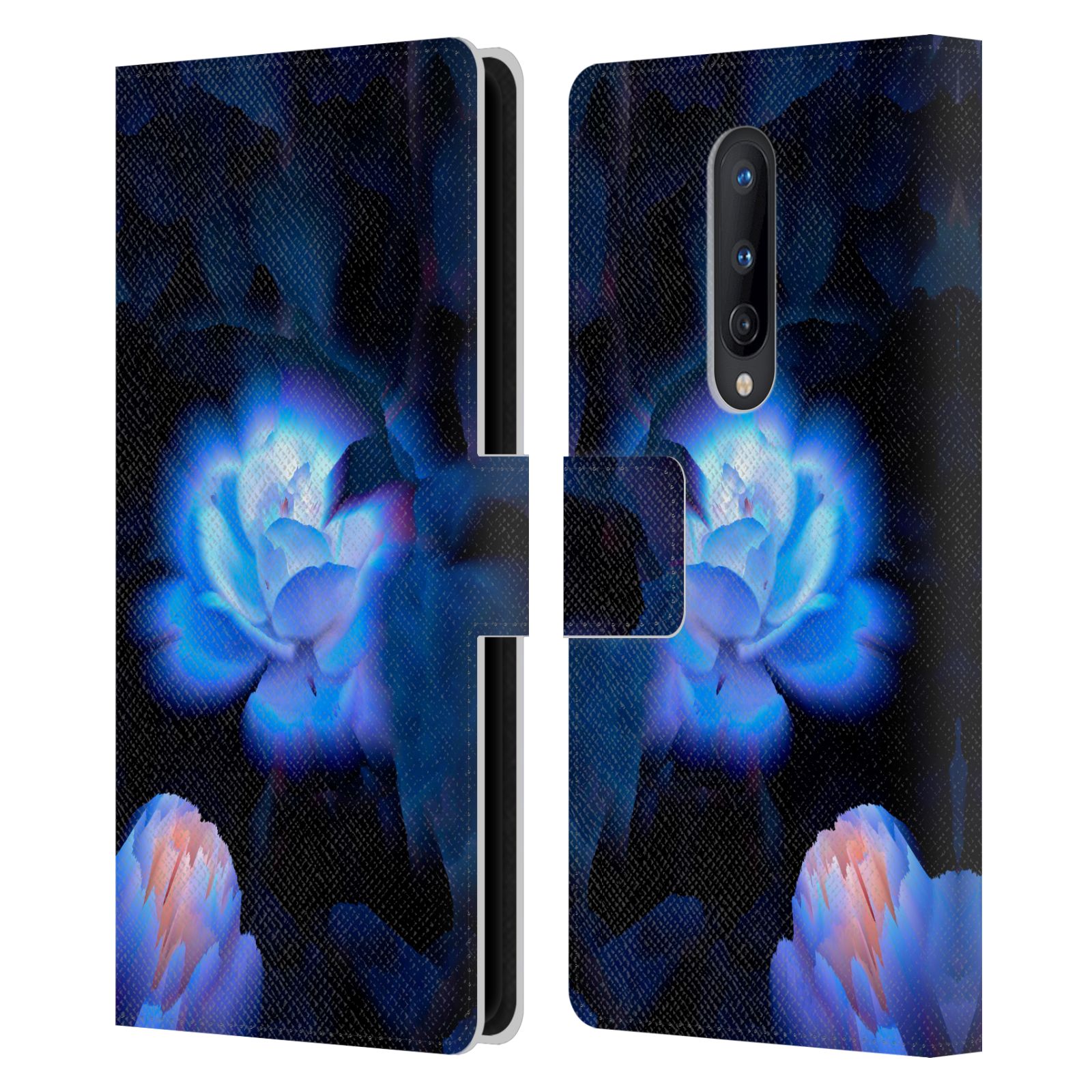 OFFICIAL HAROULITA FLORAL GLITCH 2 LEATHER BOOK WALLET CASE FOR ONEPLUS PHONES - Picture 10 of 17