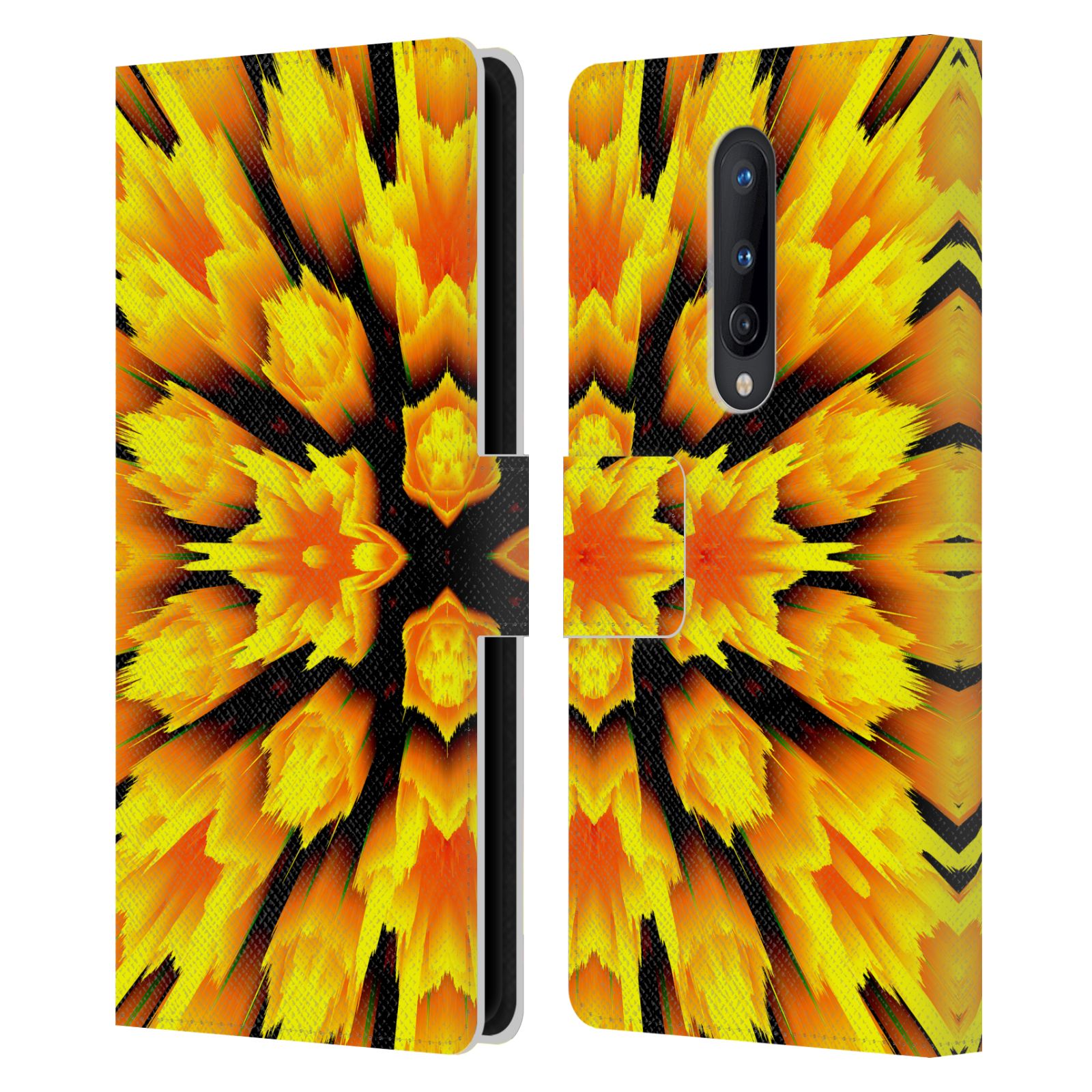 OFFICIAL HAROULITA FLORAL GLITCH 2 LEATHER BOOK WALLET CASE FOR ONEPLUS PHONES - Picture 12 of 17