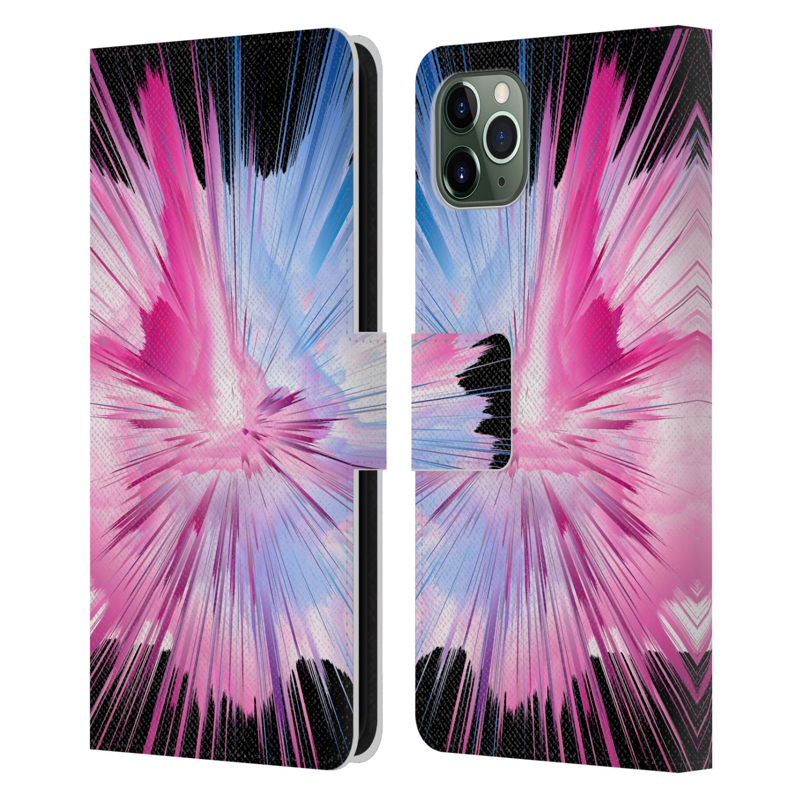 OFFICIAL HAROULITA FLORAL GLITCH 2 LEATHER BOOK CASE FOR APPLE iPHONE PHONES - Picture 15 of 17