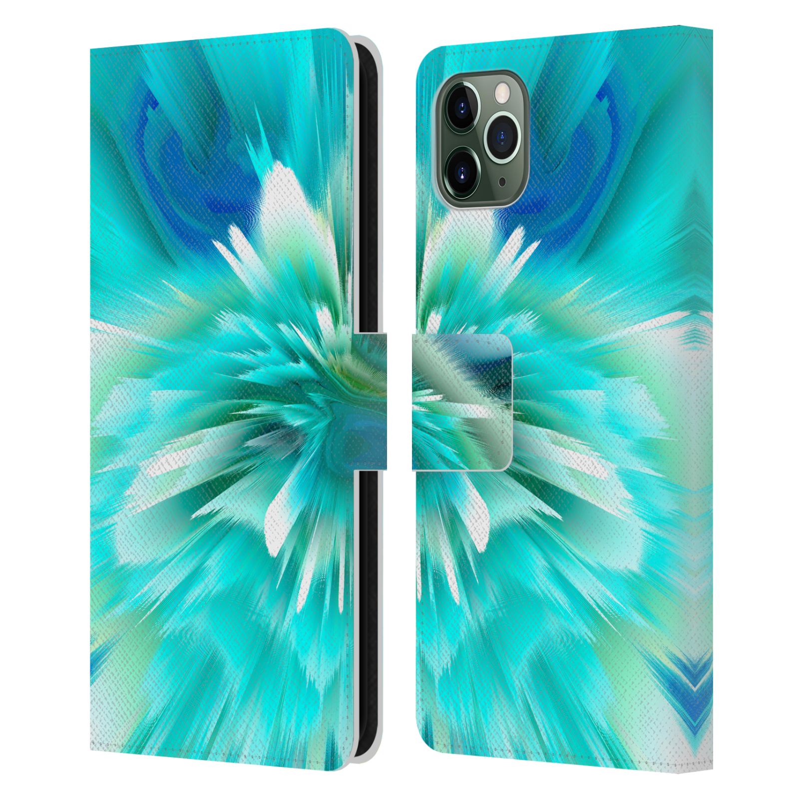 OFFICIAL HAROULITA FLORAL GLITCH 2 LEATHER BOOK CASE FOR APPLE iPHONE PHONES - Picture 17 of 17