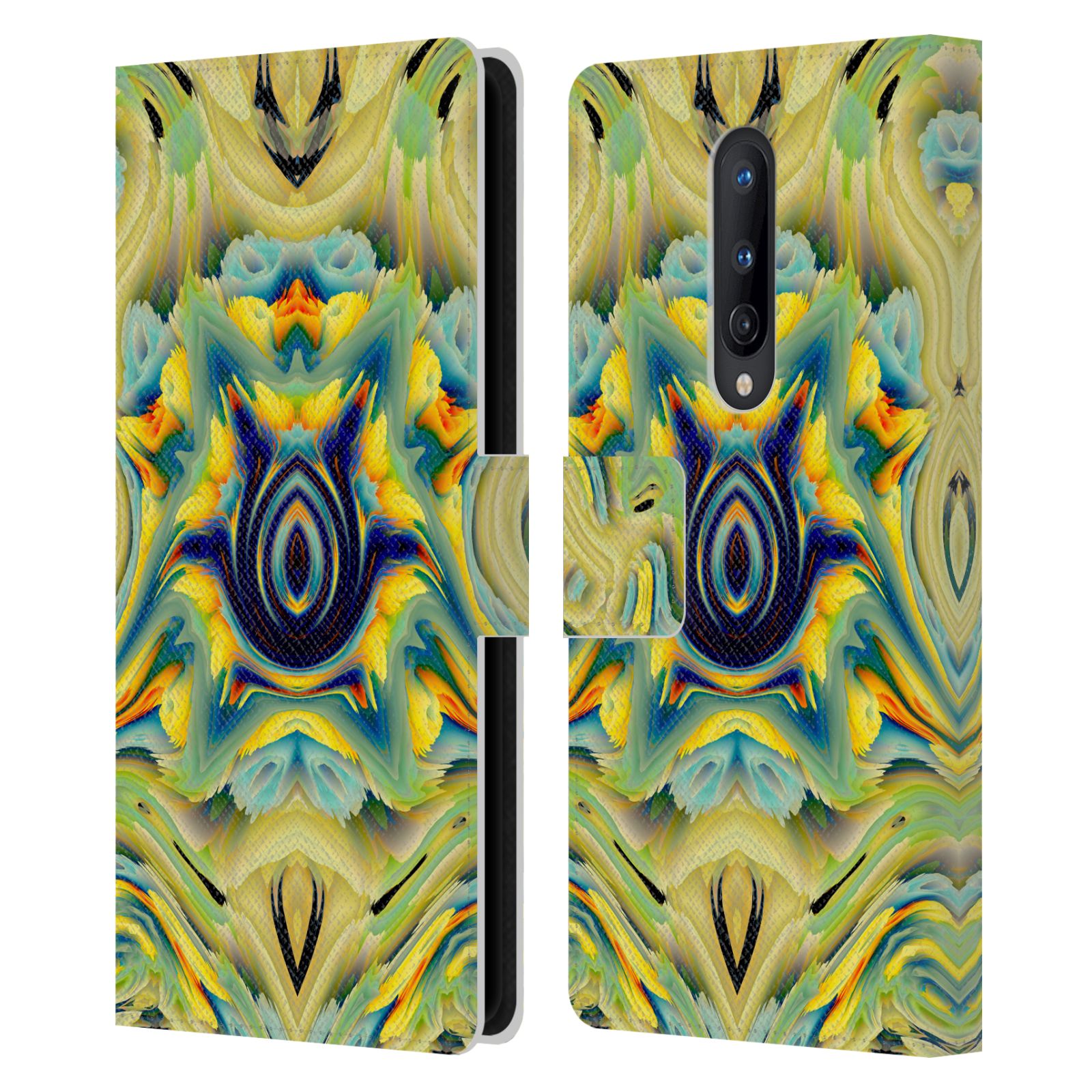 OFFICIAL HAROULITA KALEIDOSCOPE LEATHER BOOK WALLET CASE FOR BLACKBERRY ONEPLUS - Picture 7 of 13