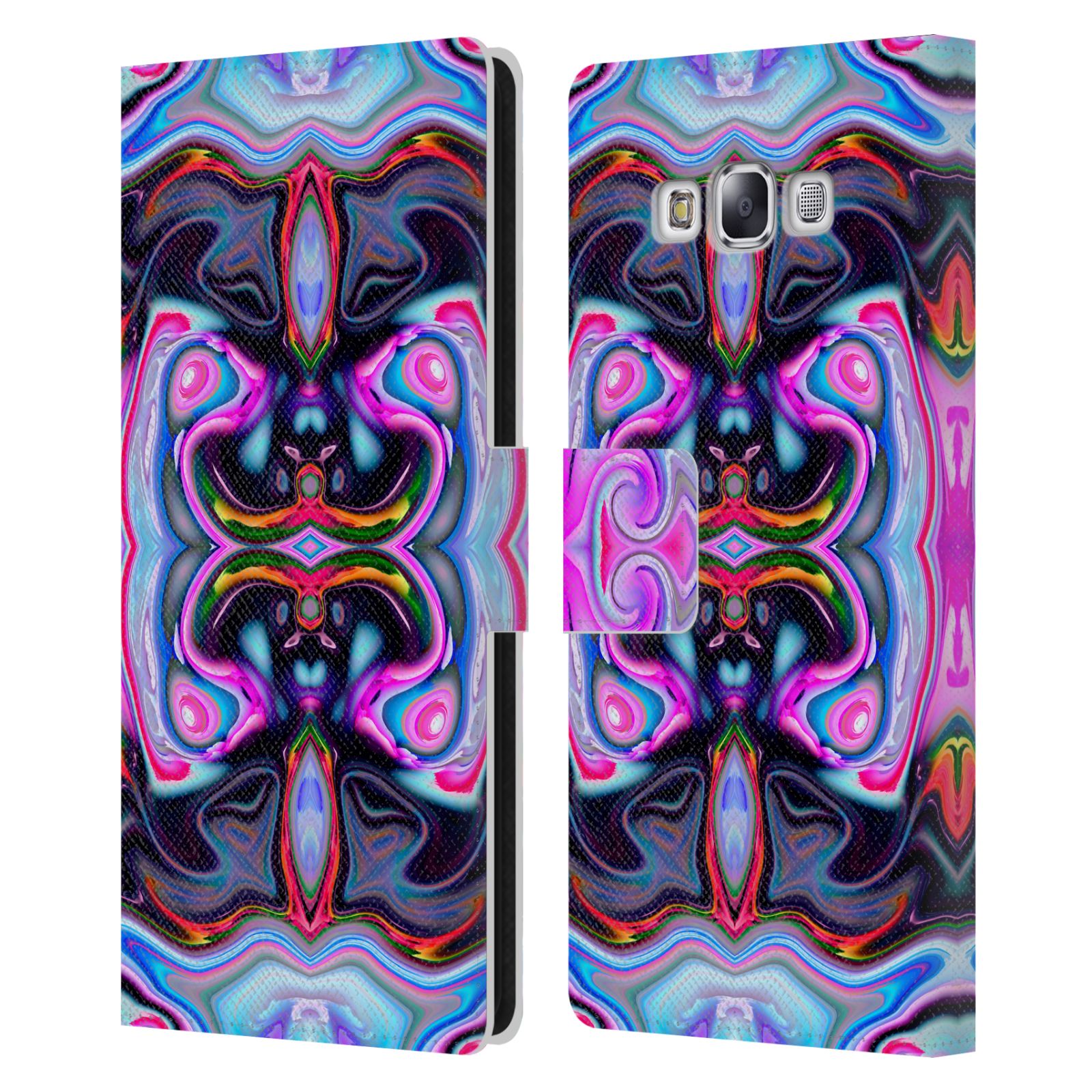 OFFICIAL HAROULITA KALEIDOSCOPE LEATHER BOOK CASE FOR SAMSUNG PHONES 3
