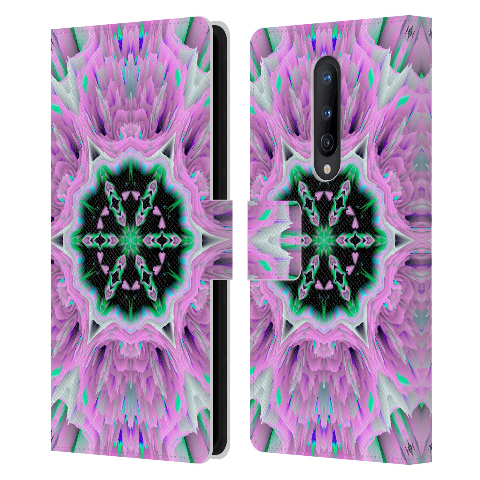 OFFICIAL HAROULITA KALEIDOSCOPE LEATHER BOOK WALLET CASE FOR BLACKBERRY ONEPLUS - Picture 11 of 13