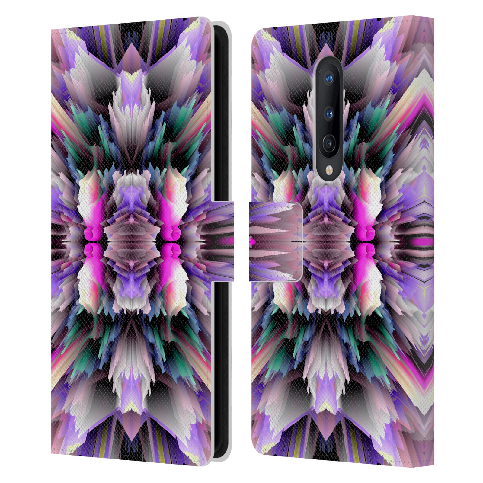 OFFICIAL HAROULITA KALEIDOSCOPE LEATHER BOOK WALLET CASE FOR BLACKBERRY ONEPLUS - Picture 12 of 13