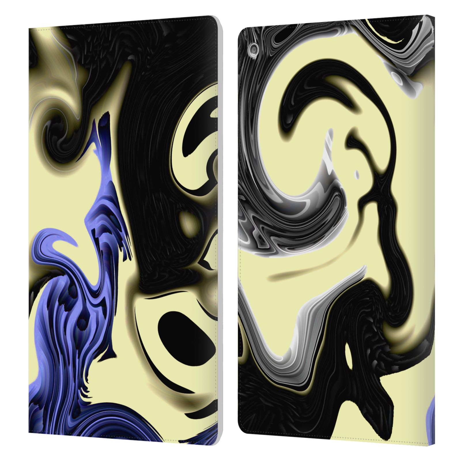 OFFICIAL HAROULITA LIQUID MARBLE LEATHER BOOK WALLET CASE COVER FOR AMAZON FIRE - Picture 9 of 21