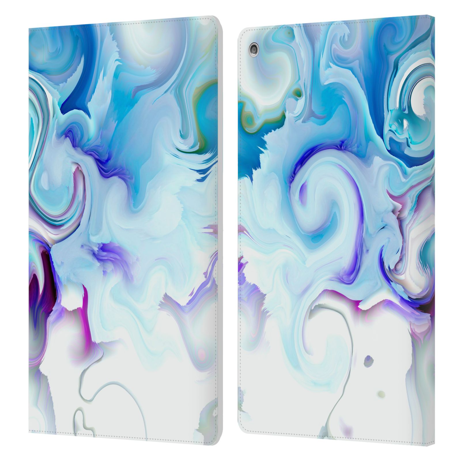OFFICIAL HAROULITA LIQUID MARBLE LEATHER BOOK WALLET CASE COVER FOR AMAZON FIRE - Picture 11 of 21