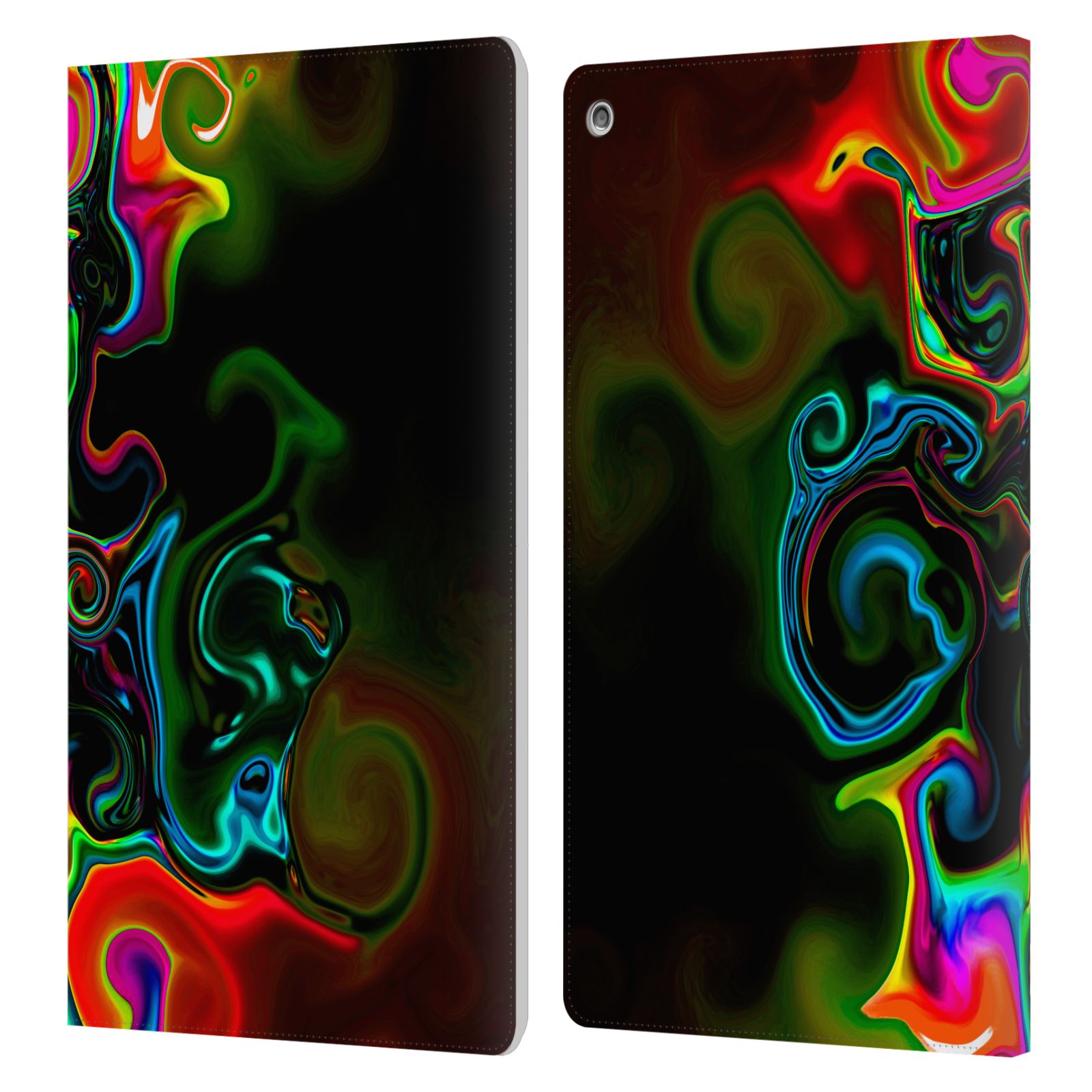 OFFICIAL HAROULITA LIQUID MARBLE LEATHER BOOK WALLET CASE COVER FOR AMAZON FIRE - Picture 18 of 21