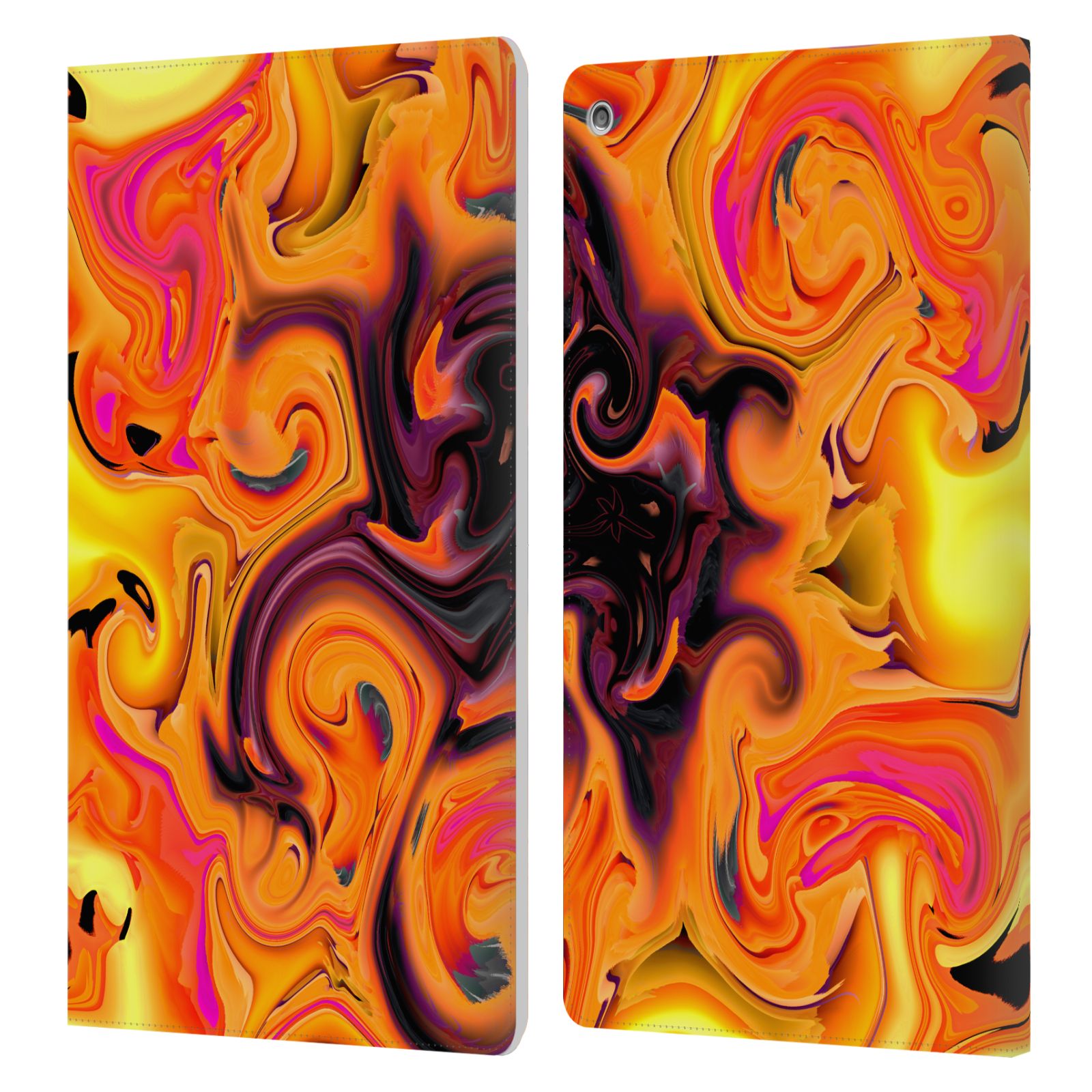 OFFICIAL HAROULITA LIQUID MARBLE LEATHER BOOK WALLET CASE COVER FOR AMAZON FIRE - Picture 21 of 21