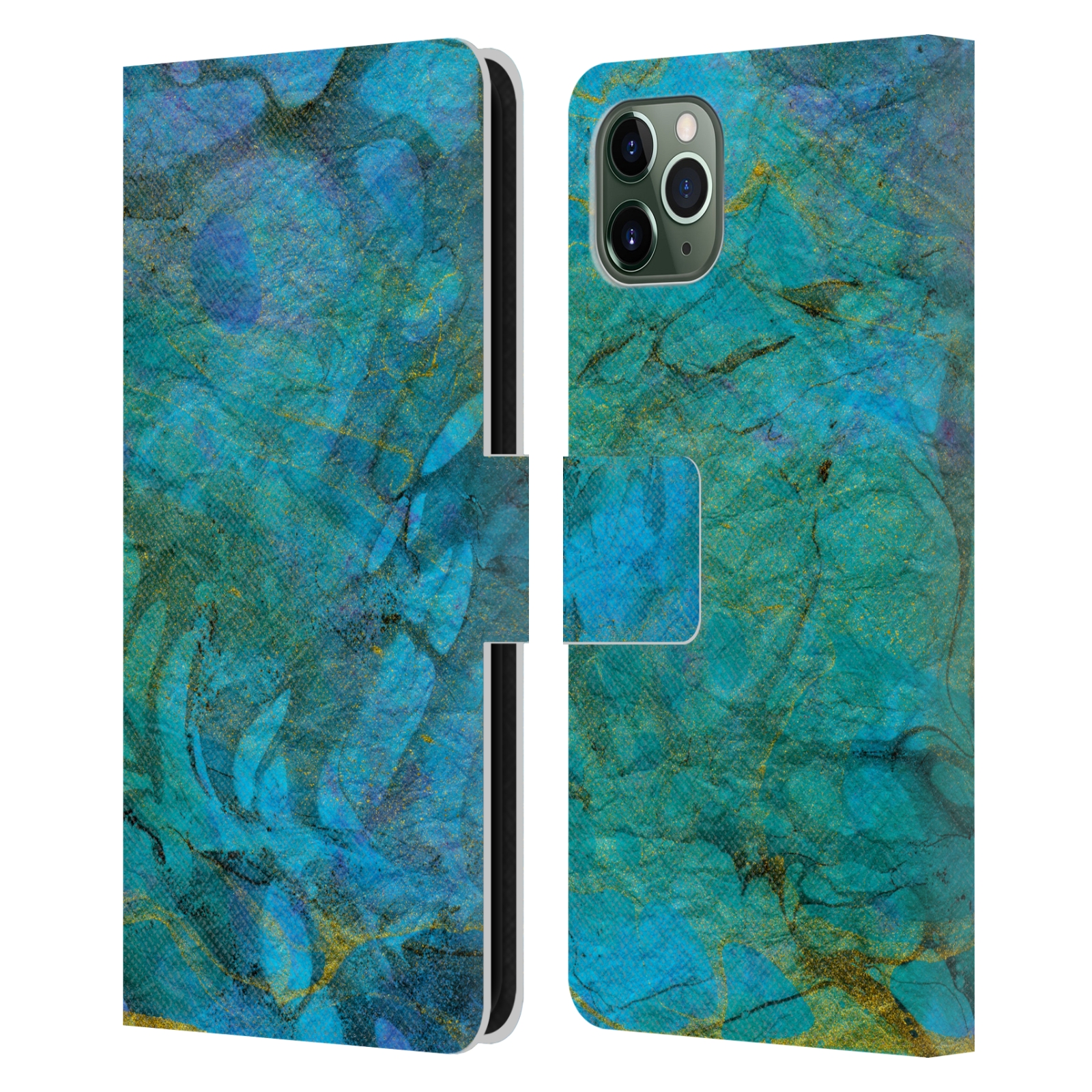 OFFICIAL HAROULITA MARBLE LEATHER BOOK WALLET CASE FOR APPLE iPHONE PHONES - Picture 7 of 14