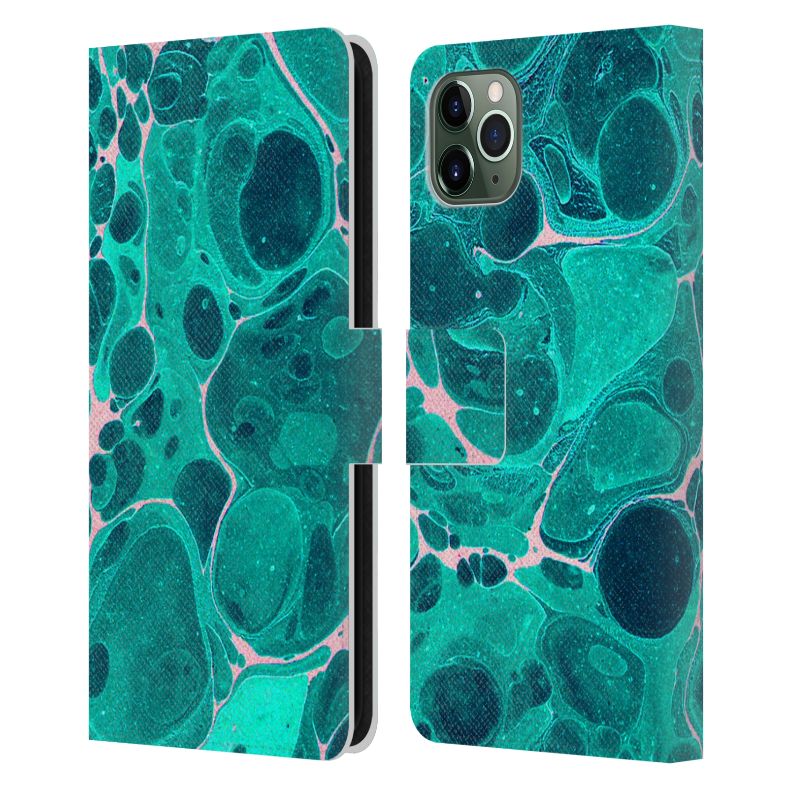 OFFICIAL HAROULITA MARBLE LEATHER BOOK WALLET CASE FOR APPLE iPHONE PHONES - Picture 13 of 14