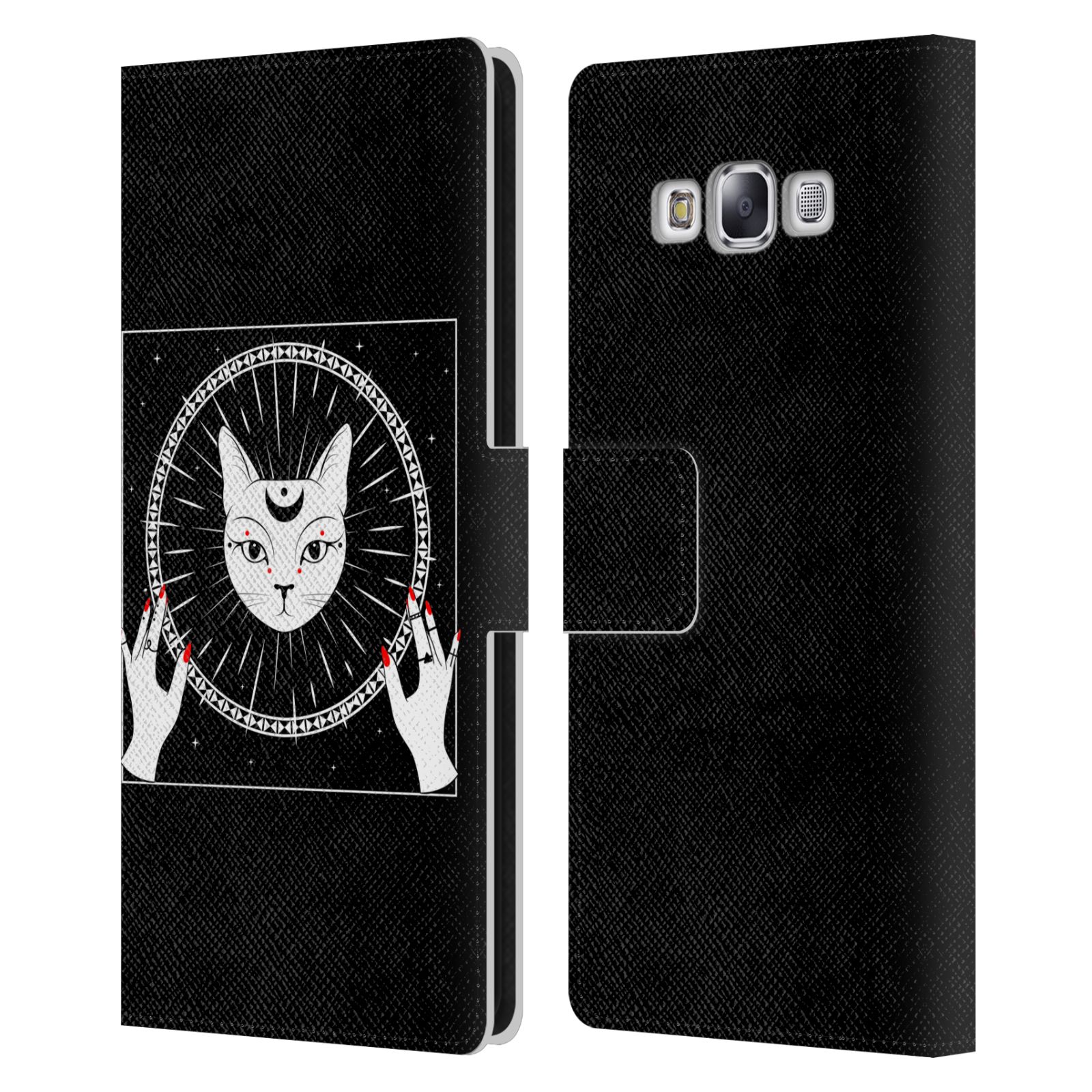 HAROULITA MAGICK - TAROT - MYSTICAL LEATHER BOOK CASE FOR SAMSUNG PHONES 3 - Picture 8 of 11