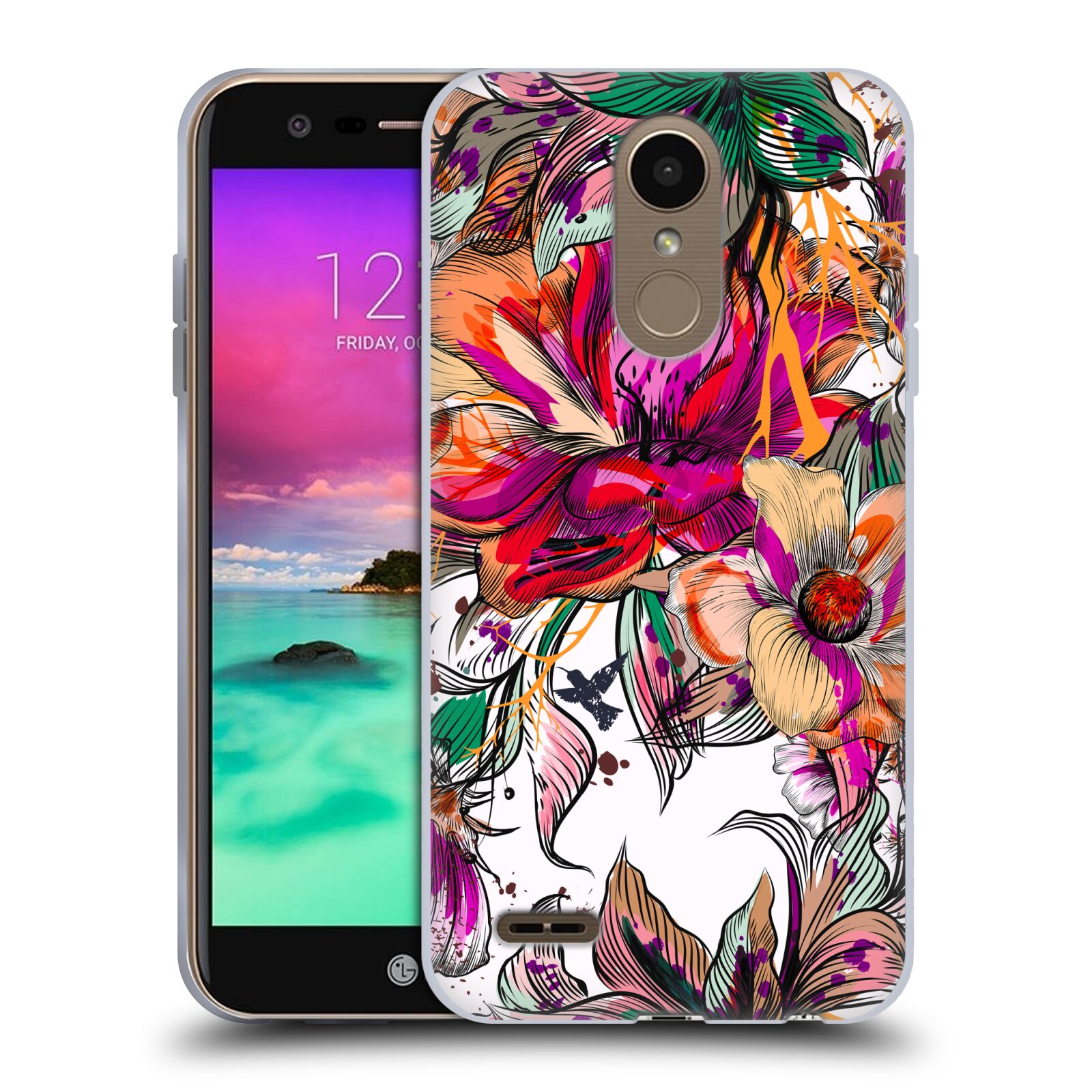 FUNDA OFICIAL HAROULITA MULTIFLORA GEL SUAVE PARA TELÉFONOS LG 2 - Imagen 19 de 21