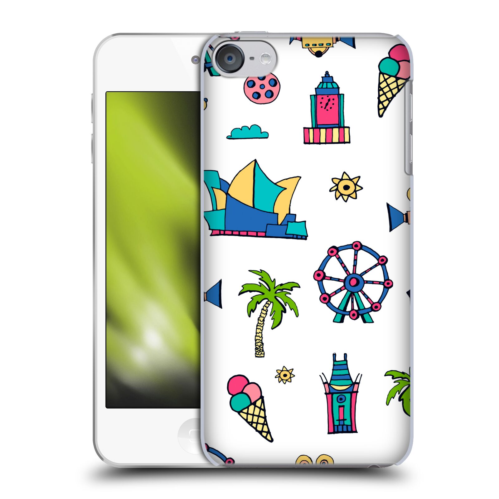 OFFICIAL HAROULITA PLAYFUL GRAPHICS HARD BACK CASE FOR APPLE iPOD TOUCH MP3 - Picture 18 of 21