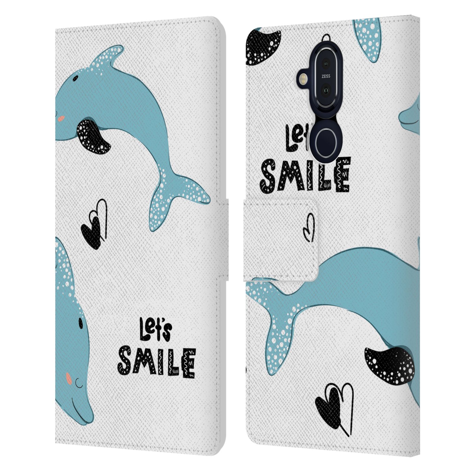 OFFICIAL HAROULITA SEA CREATURES LEATHER BOOK WALLET CASE COVER FOR NOKIA PHONES - Picture 7 of 15