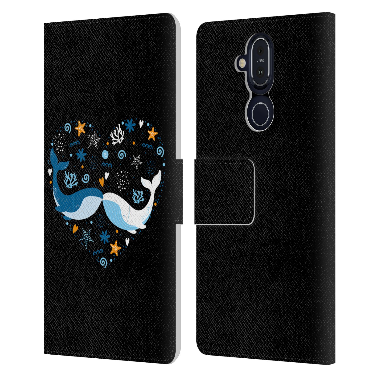 OFFICIAL HAROULITA SEA CREATURES LEATHER BOOK WALLET CASE COVER FOR NOKIA PHONES - Picture 11 of 15