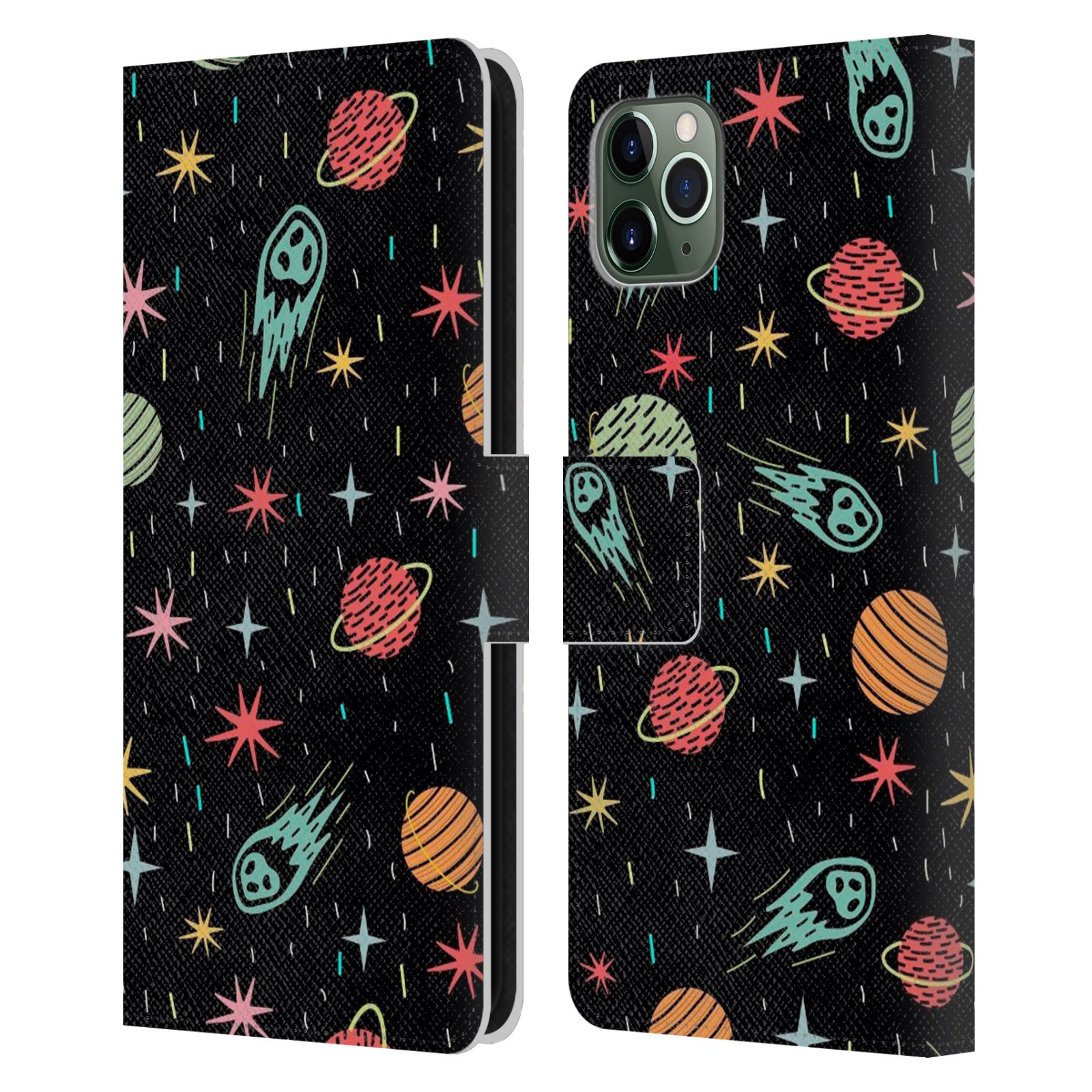 HAROULITA GRAPHIQUES SPATIAUX ÉTUI COQUE EN CUIR POUR APPLE iPHONE TÉLÉPHONES - Photo 8 sur 9