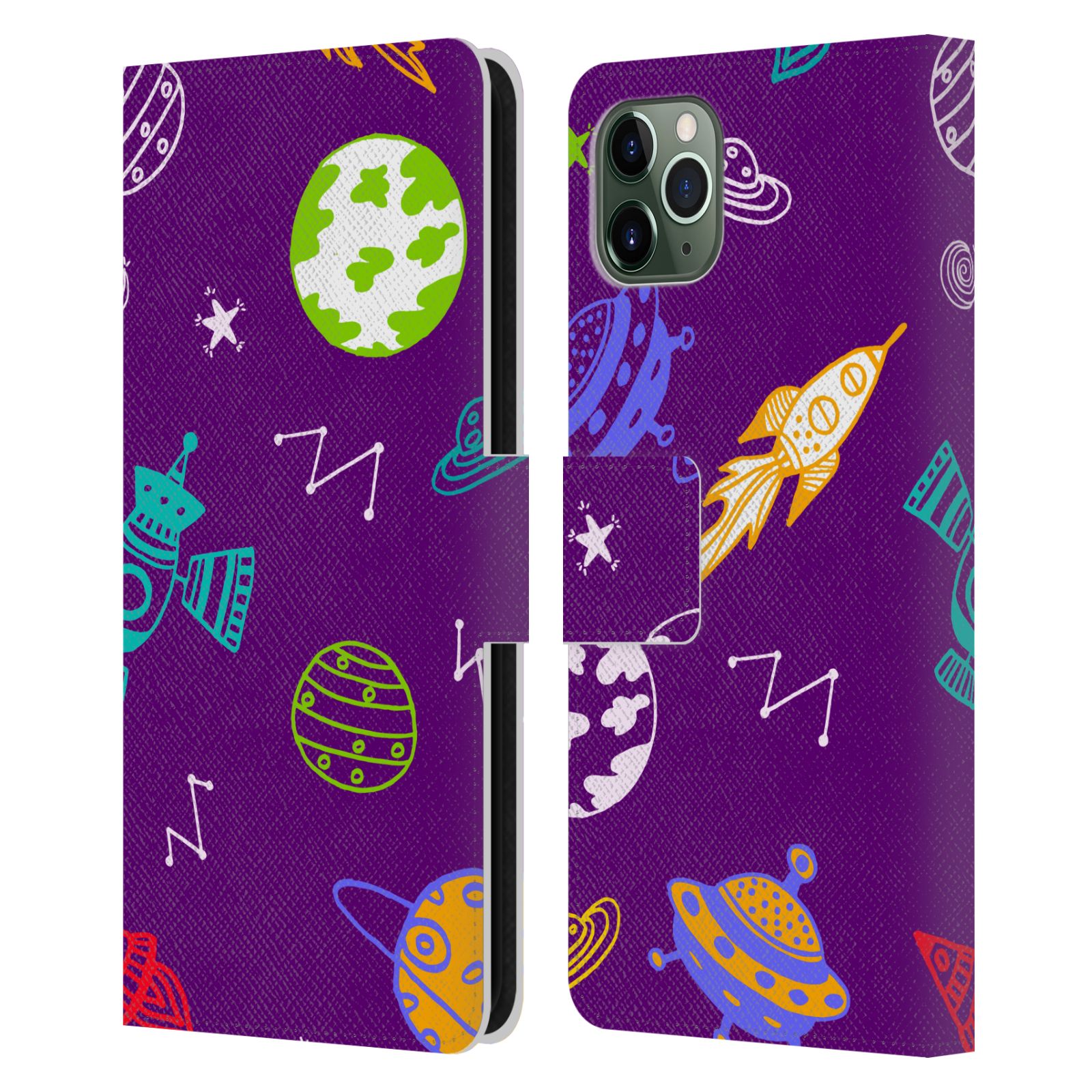 HAROULITA GRAPHIQUES SPATIAUX ÉTUI COQUE EN CUIR POUR APPLE iPHONE TÉLÉPHONES - Photo 9 sur 9