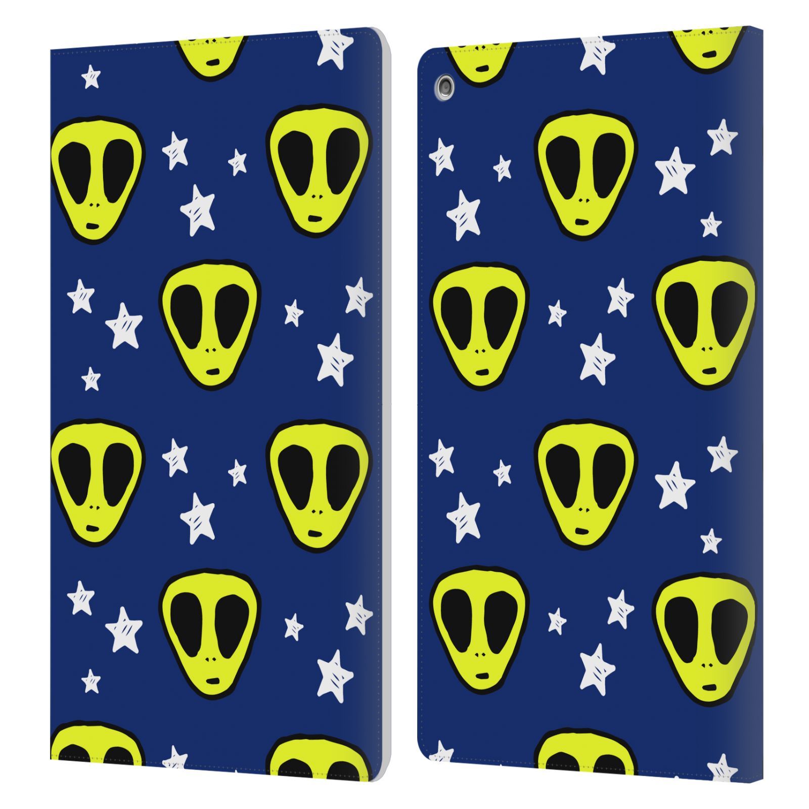 OFFICIAL HAROULITA SPACE GRAPHICS LEATHER BOOK WALLET CASE COVER FOR AMAZON FIRE - Picture 11 of 12