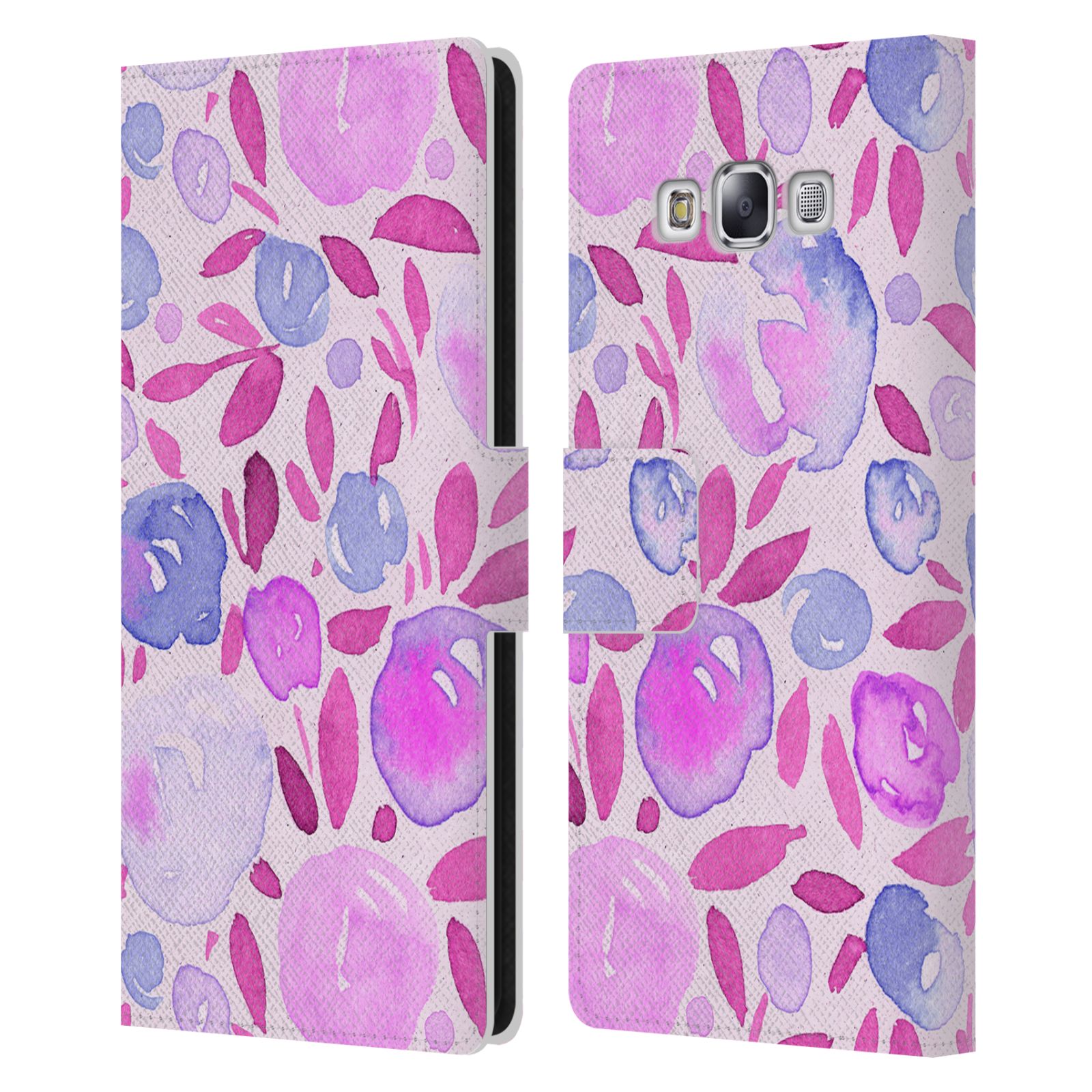 OFFIZIELLE HAROULITA AQUARELL LEDER BOOK CASE FÜR SAMSUNG HANDYS 3 - Bild 11 von 16