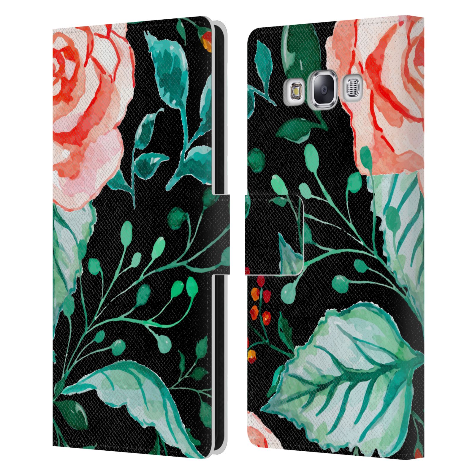 OFFIZIELLE HAROULITA AQUARELL LEDER BOOK CASE FÜR SAMSUNG HANDYS 3 - Bild 14 von 16