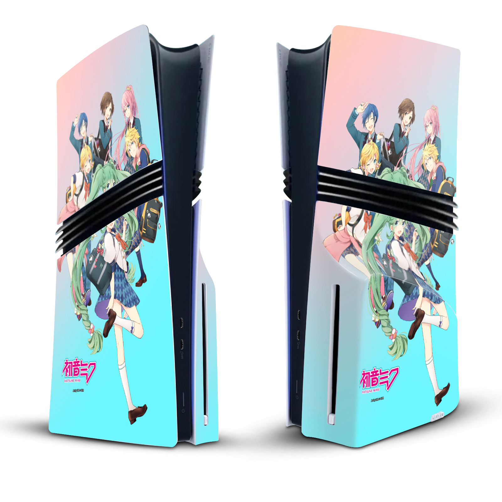 HATSUNE MIKU GRAPHICS VINYL SKIN DECAL FOR SONY PS5 PRO DISC EDITION CONSOLE