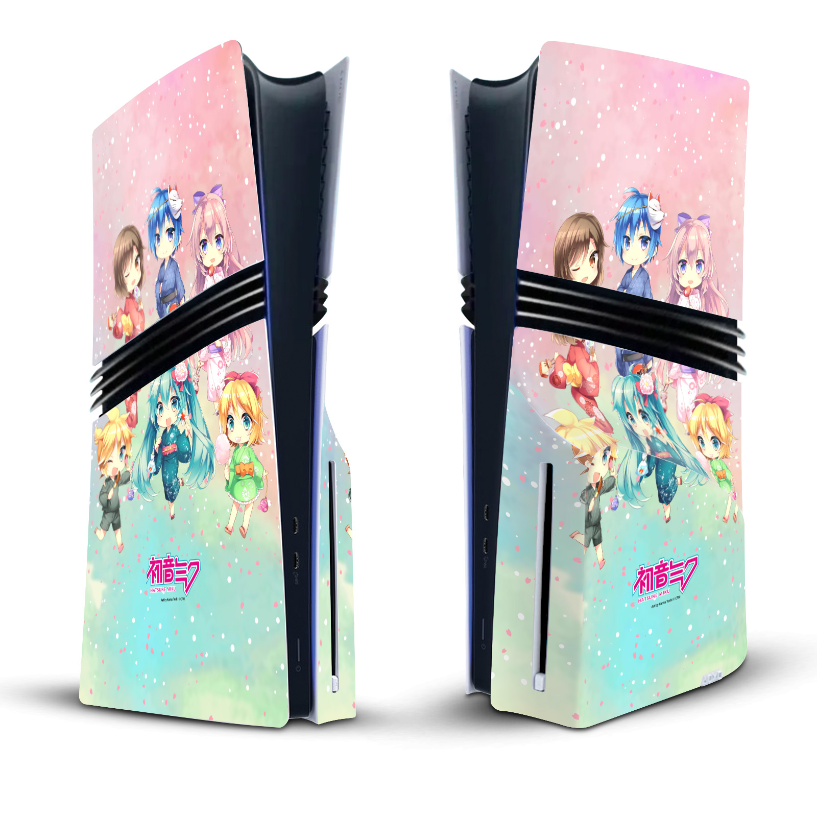 HATSUNE MIKU GRAPHICS VINYL SKIN DECAL FOR SONY PS5 PRO DISC EDITION CONSOLE