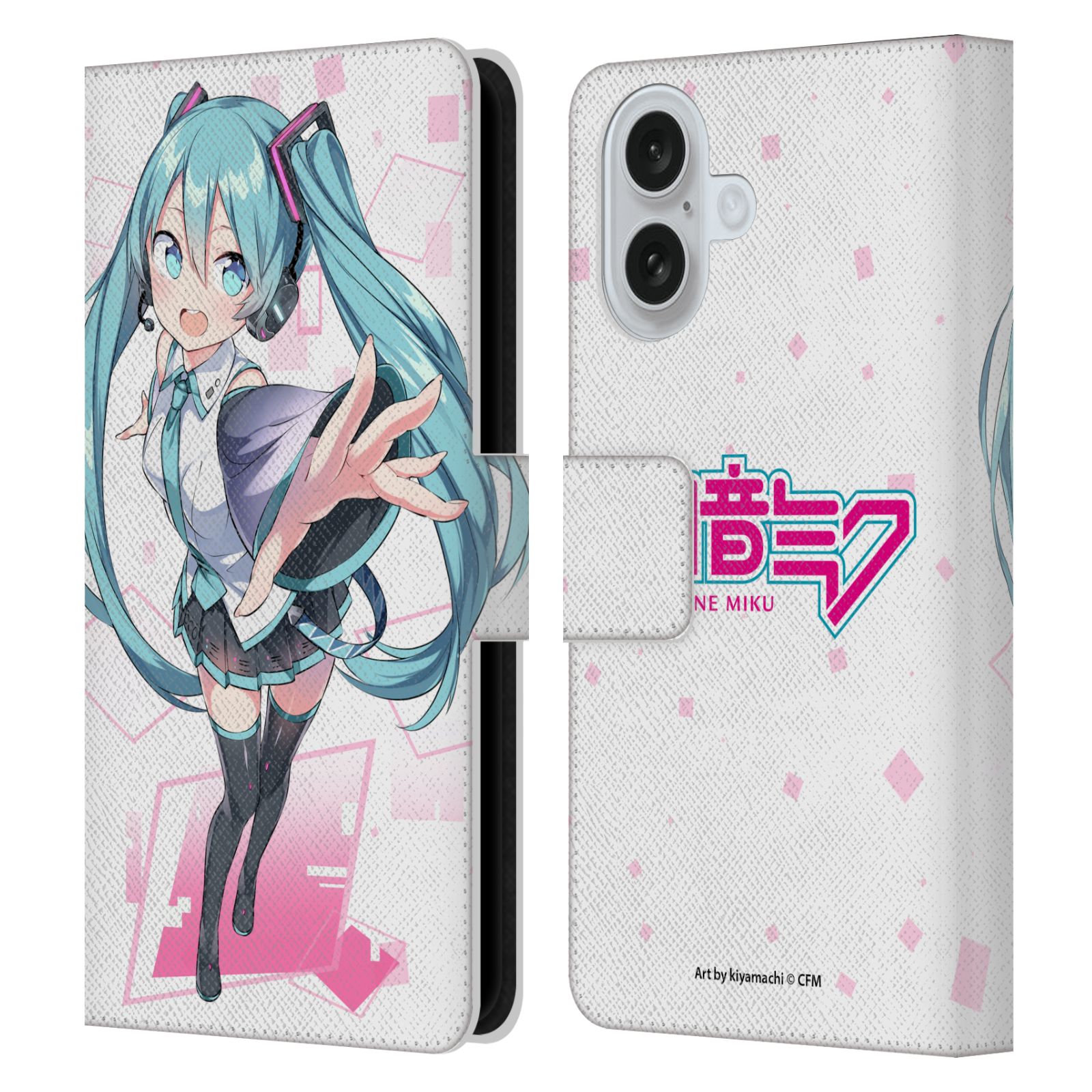 Cute Leather Wallet Case for iPhone 16