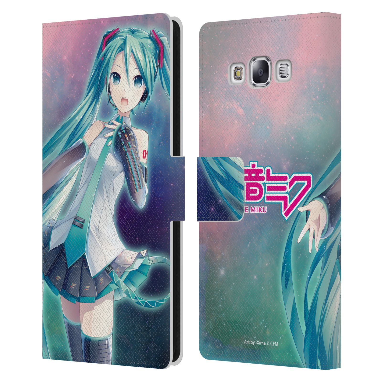 OFFICIAL HATSUNE MIKU GRAPHICS LEATHER BOOK WALLET CASE FOR SAMSUNG PHONES 3 - Picture 8 of 16