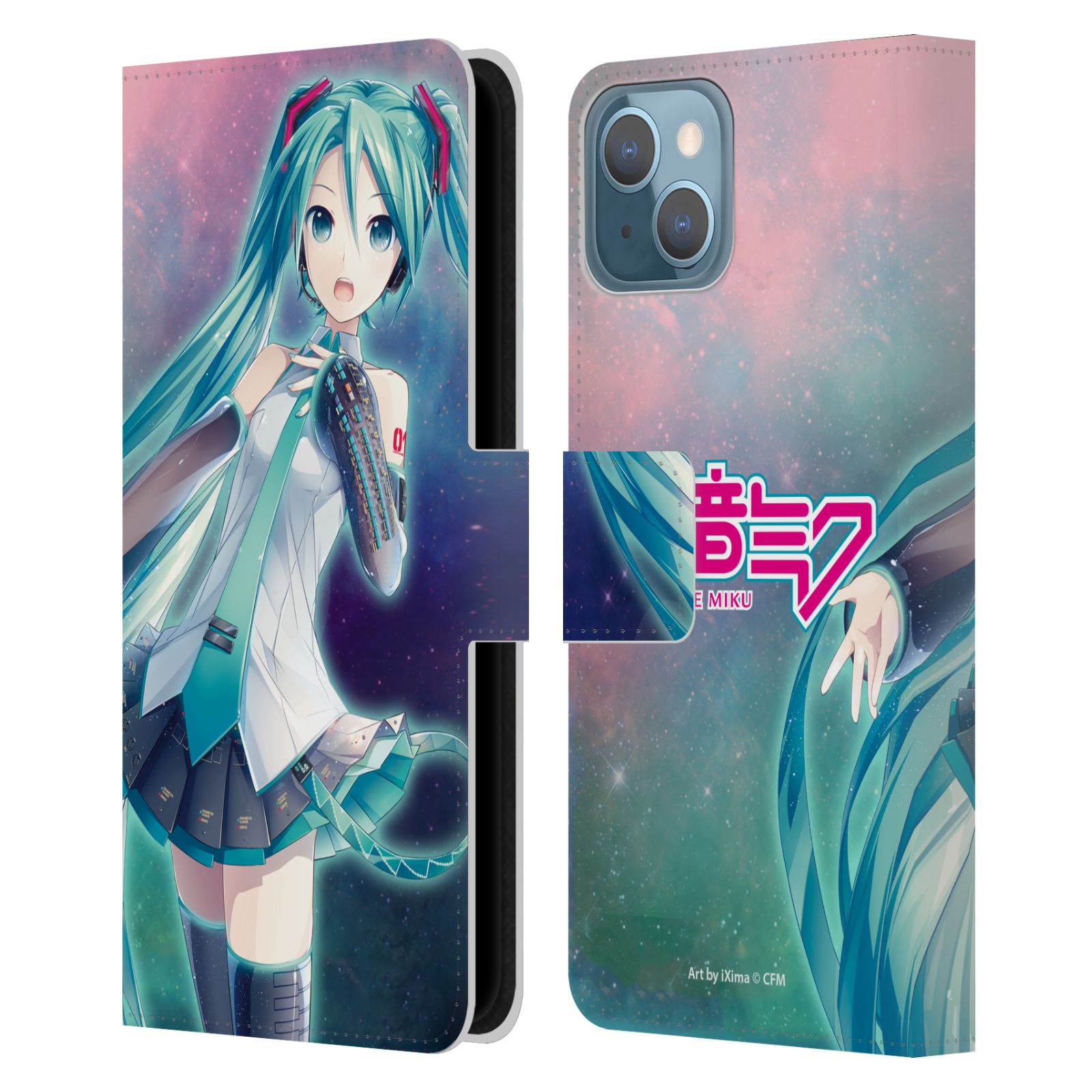 Nebula Leather Wallet Case for iPhone 13