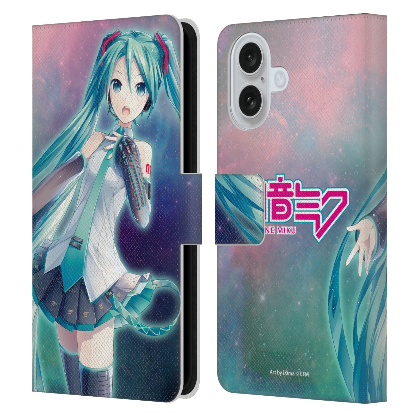 Nebula Leather Wallet Case for iPhone 16