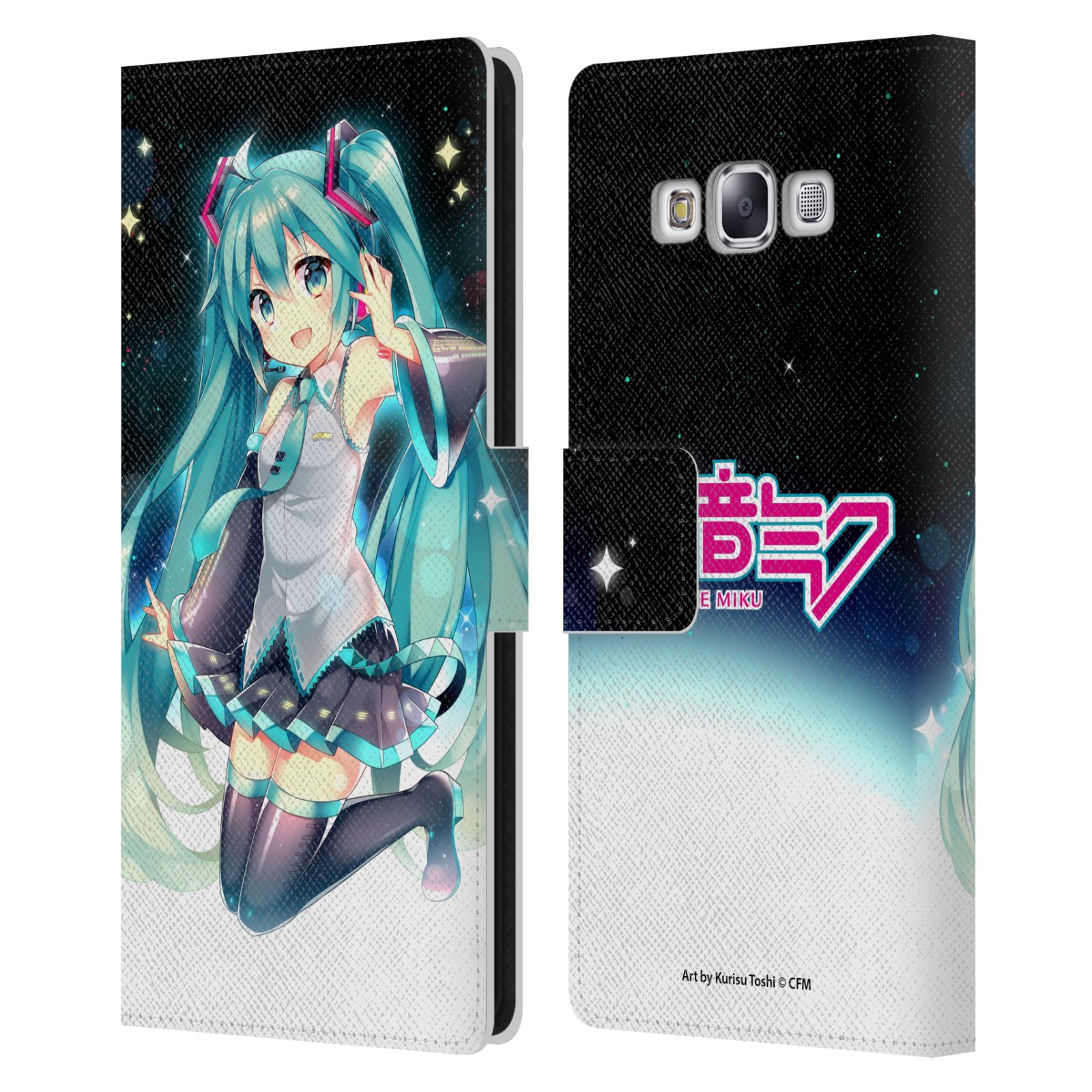 OFFICIAL HATSUNE MIKU GRAPHICS LEATHER BOOK WALLET CASE FOR SAMSUNG PHONES 3 - Picture 9 of 16