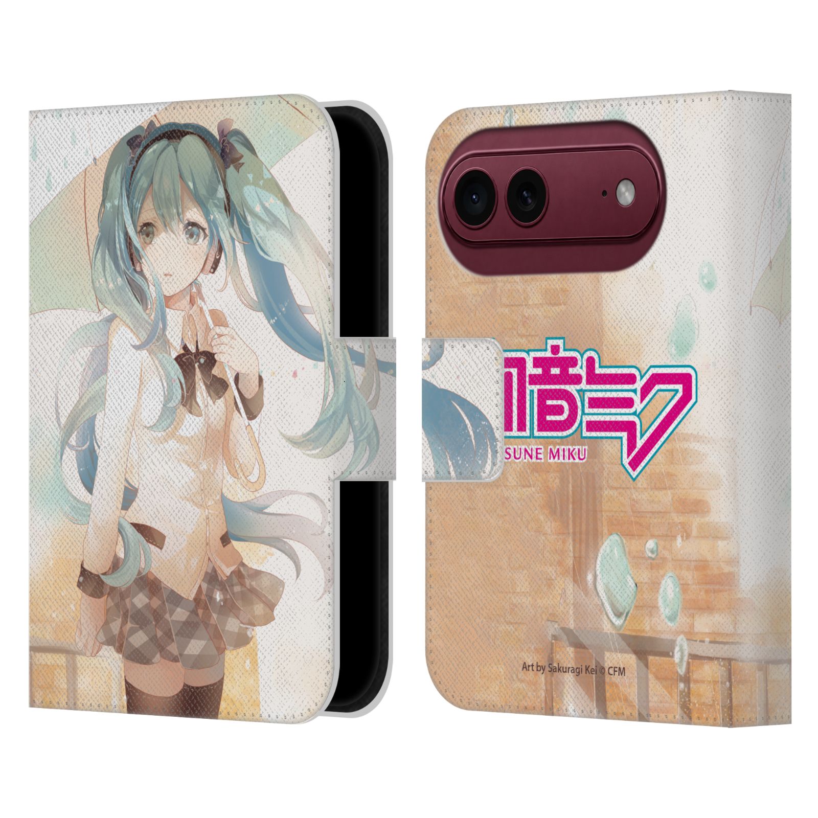 Rain Leather Wallet Case for iPhone Duo