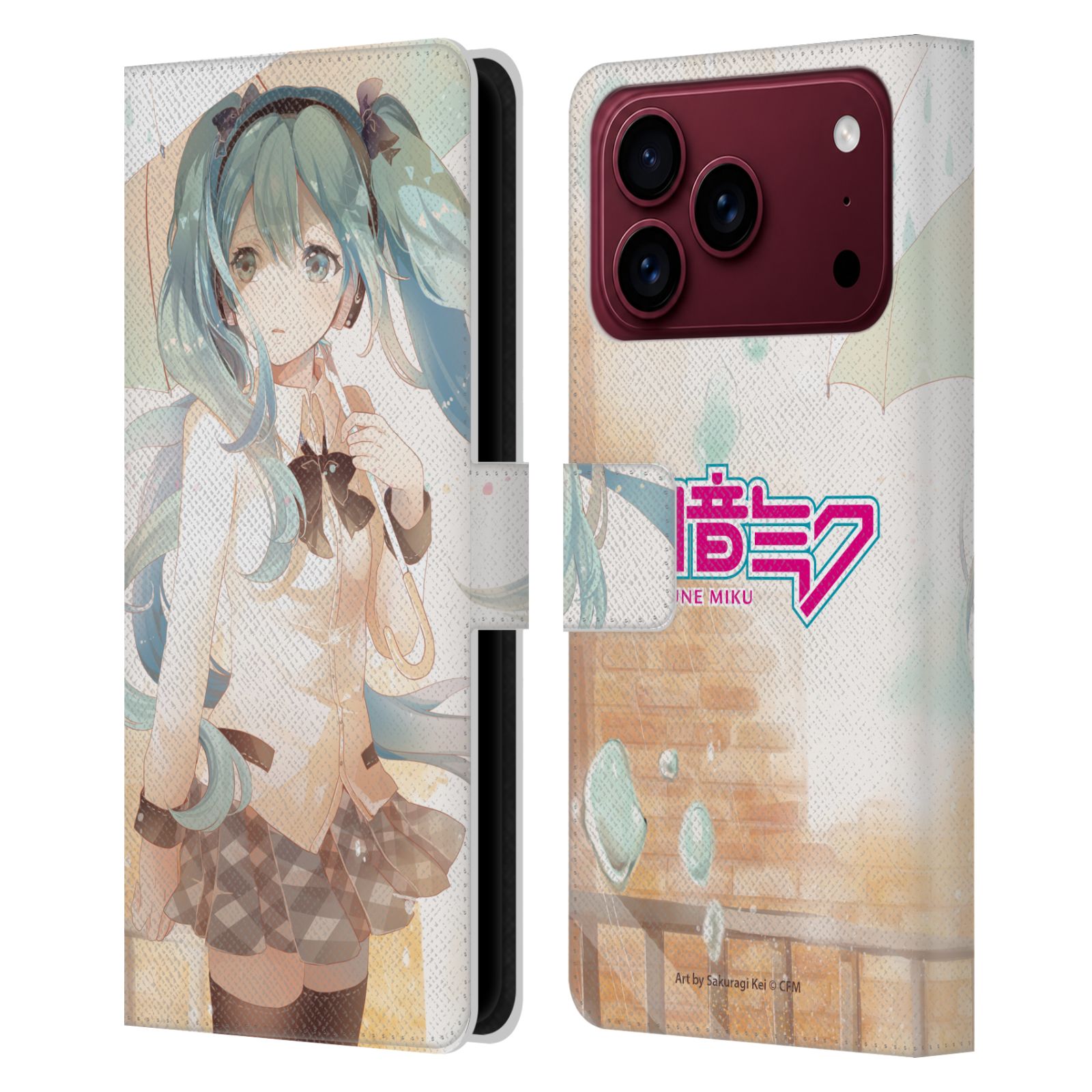 Rain Leather Wallet Case for iPhone 18 Pro Max