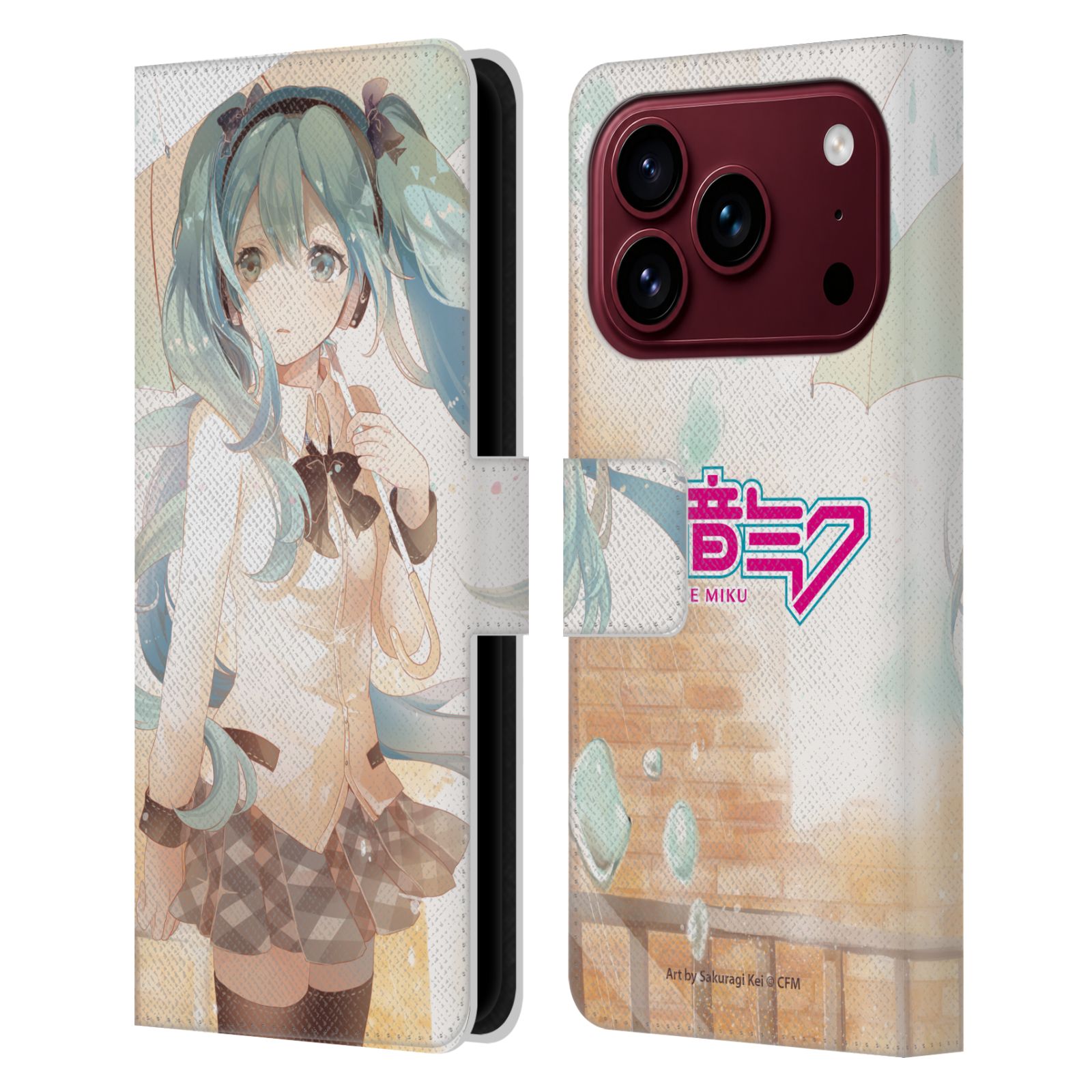 Rain Leather Wallet Case for iPhone 18 Pro