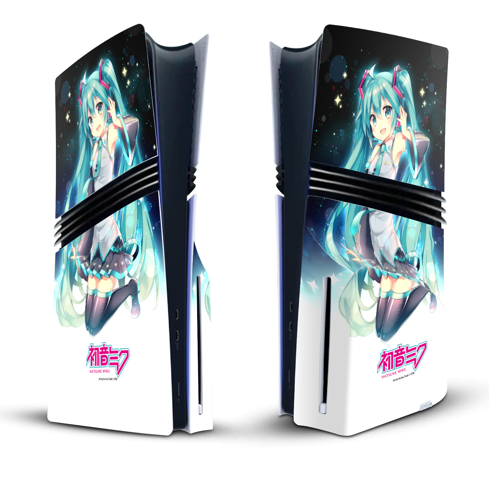 HATSUNE MIKU GRAPHICS VINYL SKIN DECAL FOR SONY PS5 PRO DISC EDITION CONSOLE