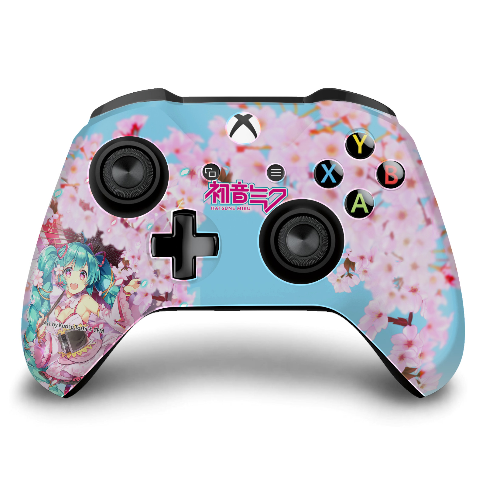 OFFICIAL HATSUNE MIKU GRAPHICS VINYL SKIN DECAL FOR XBOX ONE S / X CONTROLLER