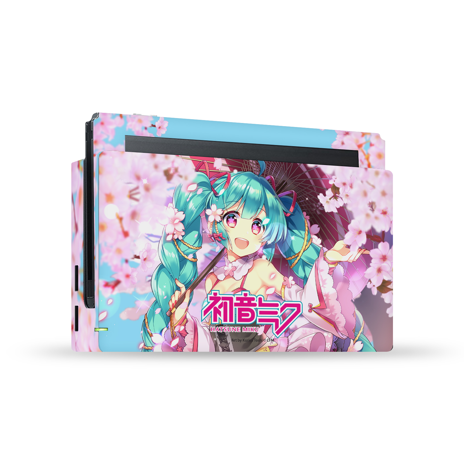 OFFICIAL HATSUNE MIKU GRAPHICS VINYL SKIN FOR NINTENDO SWITCH CONSOLE & DOCK