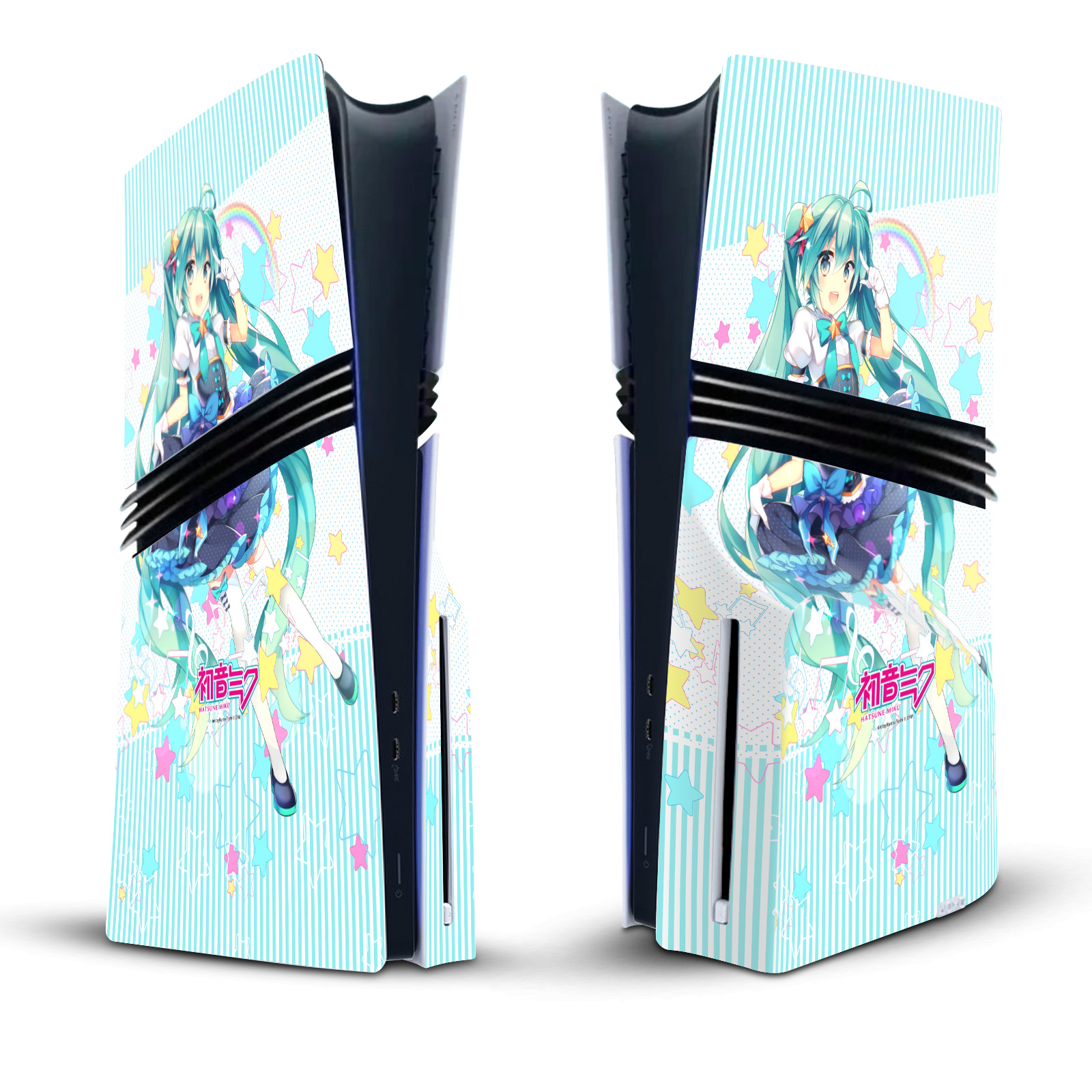 HATSUNE MIKU GRAPHICS VINYL SKIN DECAL FOR SONY PS5 PRO DISC EDITION CONSOLE