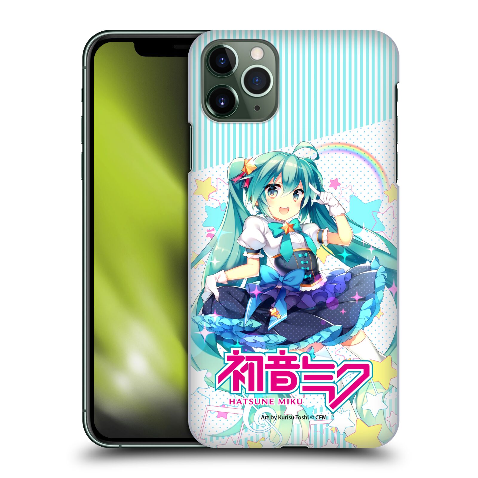 OFFICIAL HATSUNE MIKU GRAPHICS HARD BACK CASE FOR APPLE iPHONE PHONES