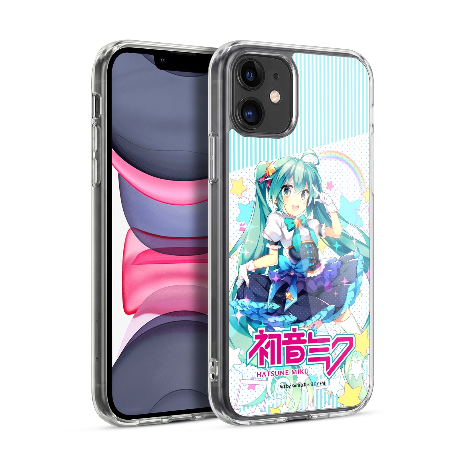 Stars And Rainbow Hybrid MagSafe Case for iPhone 11