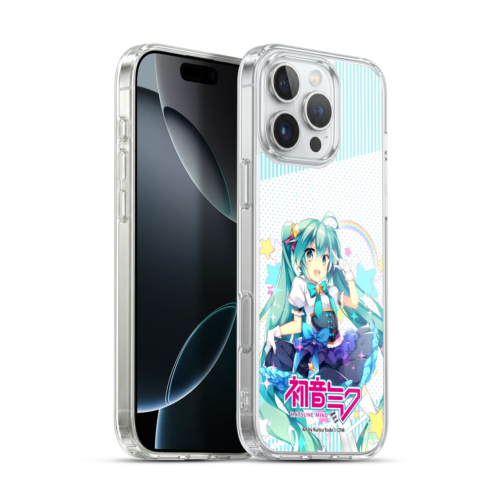 Stars And Rainbow Hybrid MagSafe Case for iPhone 16 Pro Max