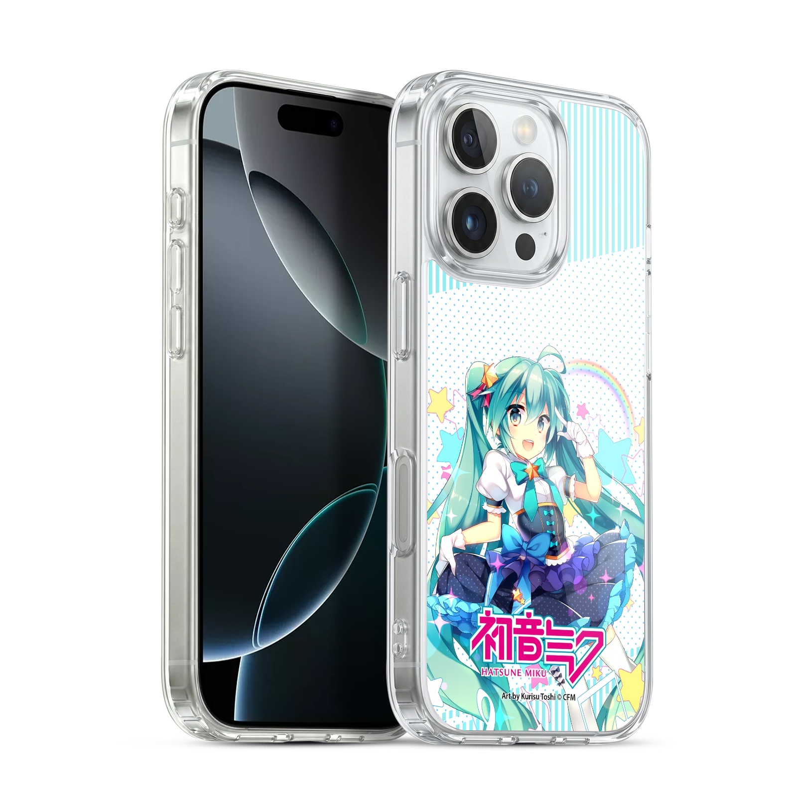 Stars And Rainbow Hybrid MagSafe Case for iPhone 16 Pro