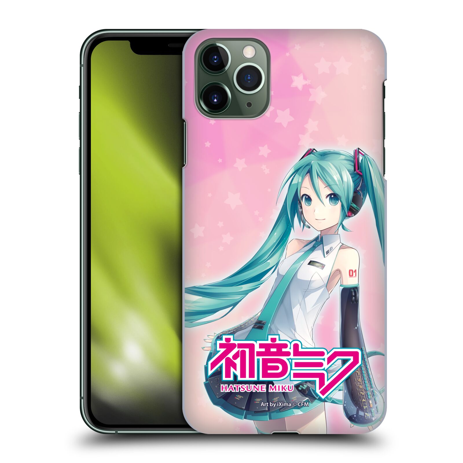 OFFICIAL HATSUNE MIKU GRAPHICS HARD BACK CASE FOR APPLE iPHONE PHONES