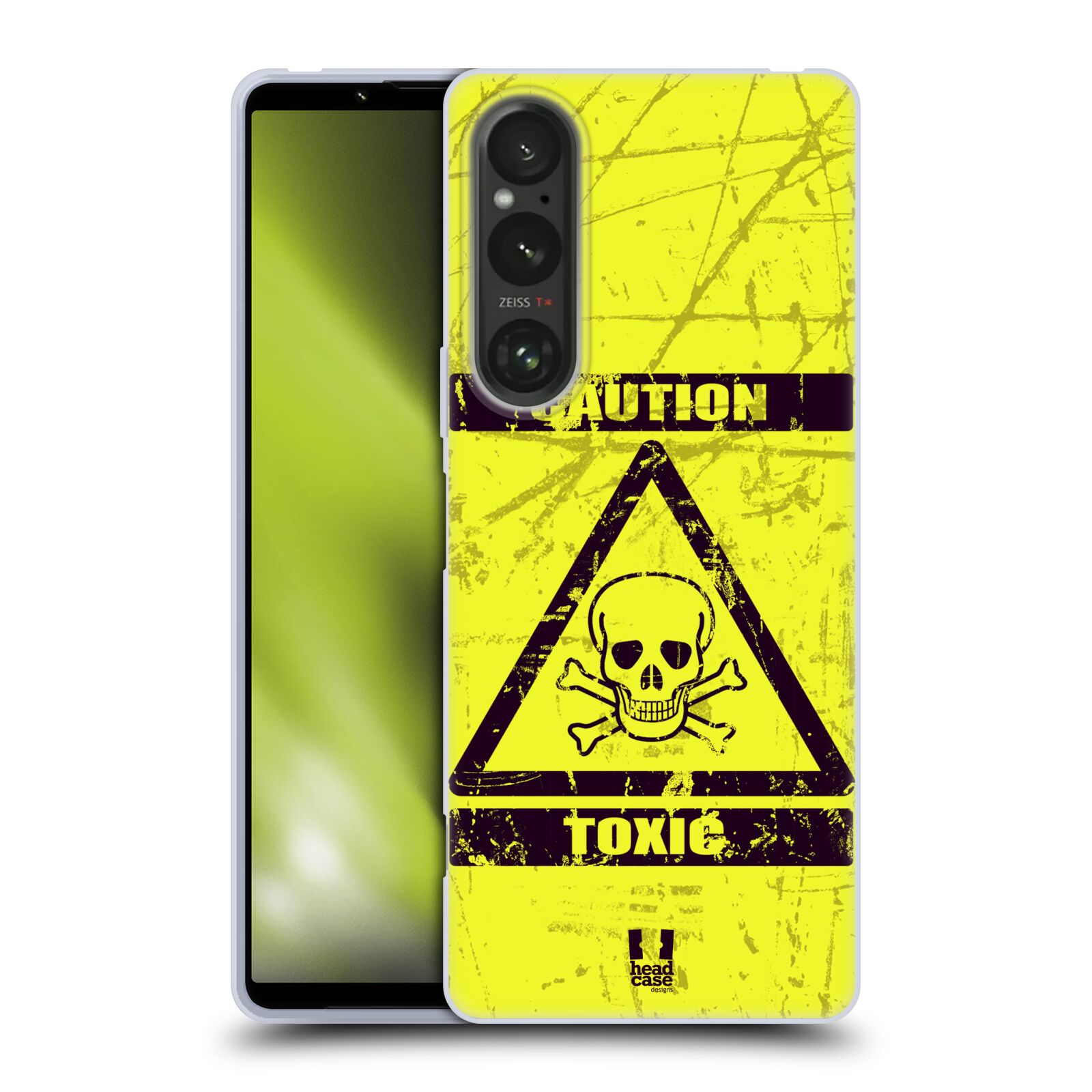 Silikonové pouzdro - Sony Xperia 1 V - Head Case - TOXIC (Silikonový kryt, obal, pouzdro na mobilní telefon Sony Xperia 1 V s motivem TOXIC)