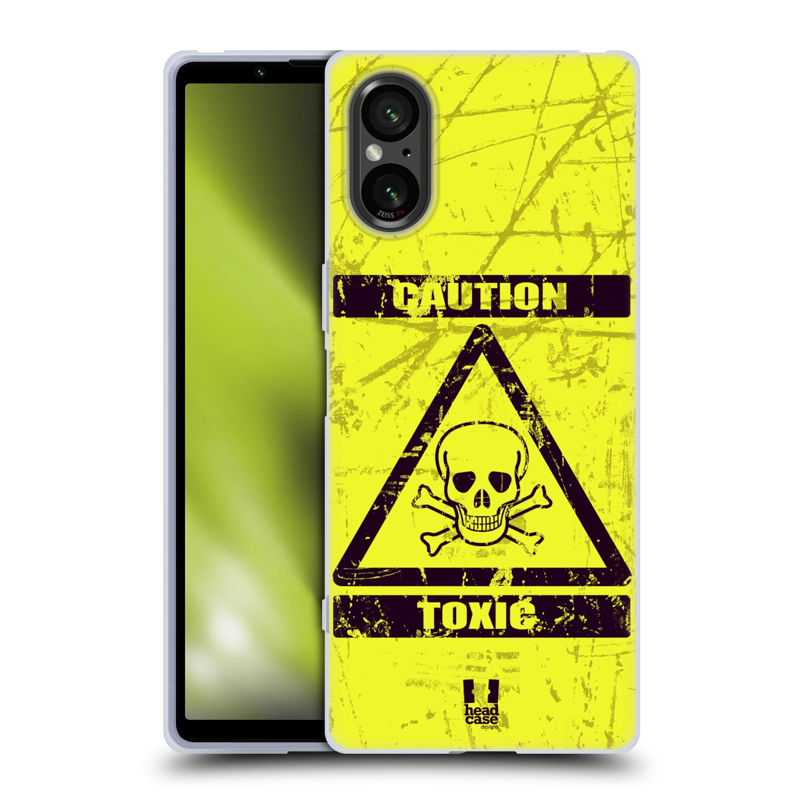 Silikonové pouzdro na mobil Sony Xperia 5 V - Head Case - TOXIC (Silikonový kryt, obal, pouzdro na mobilní telefon Sony Xperia 5 V s motivem TOXIC)