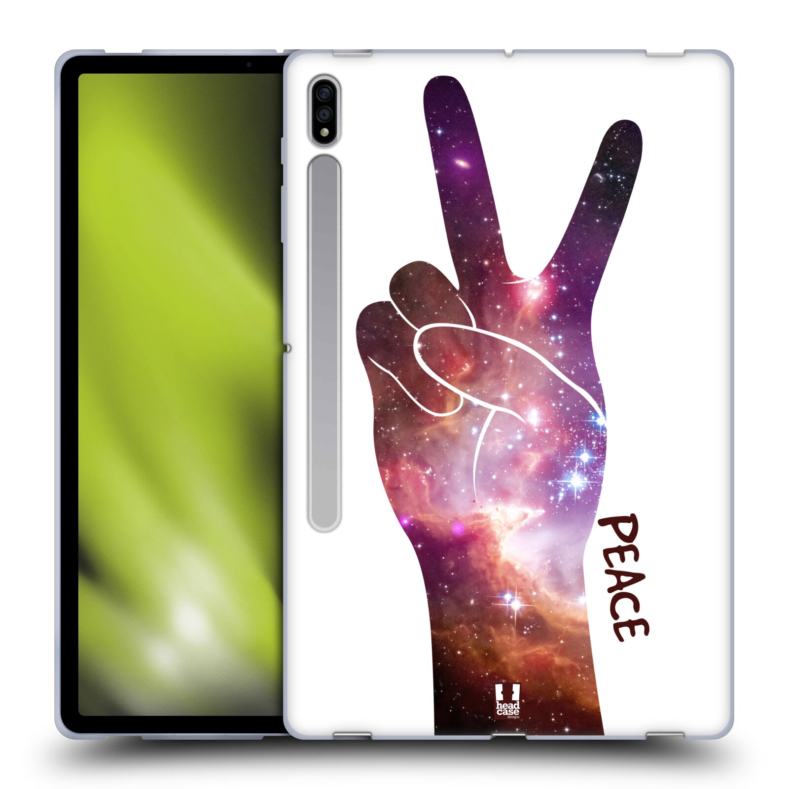 HEAD CASE DESIGNS HAND GESTURE NEBULA SOFT GEL CASE FOR SAMSUNG TABLETS 1 - Picture 11 of 14