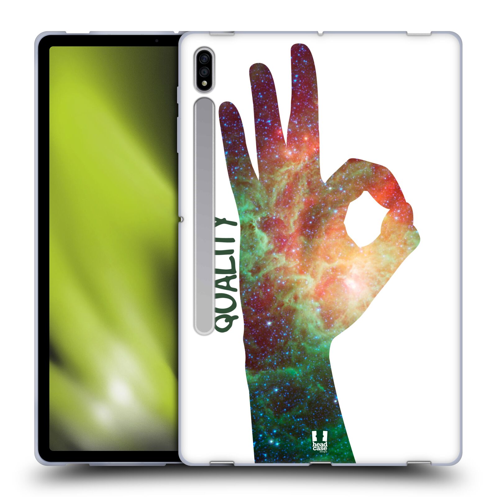 HEAD CASE DESIGNS HAND GESTURE NEBULA SOFT GEL CASE FOR SAMSUNG TABLETS 1 - Picture 10 of 14