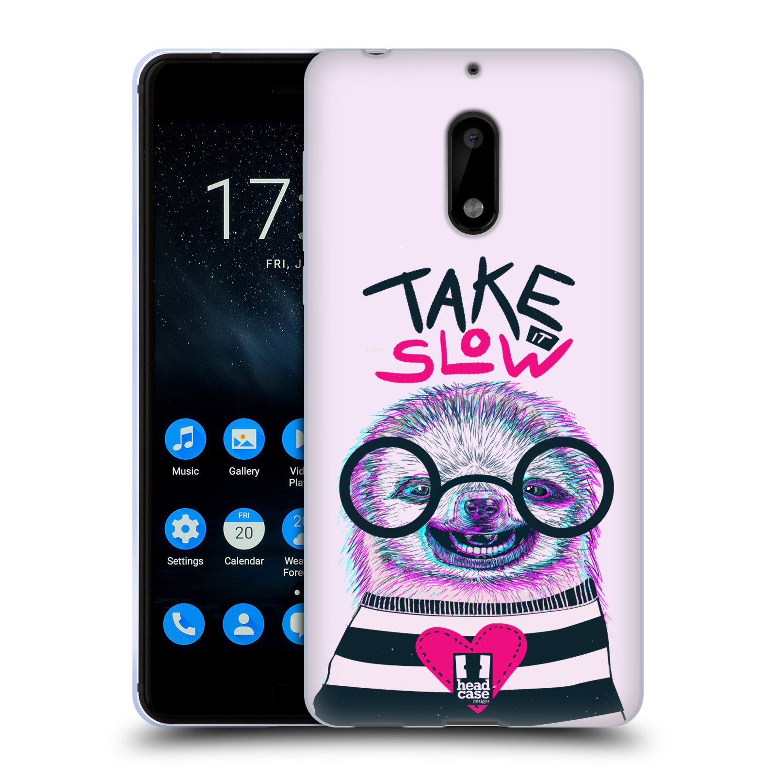 CUSTODIA HEAD CASE DESIGNS HIP ANIMALS IN GEL MORBIDO PER NOKIA PHONES 1 - Foto 10 di 10