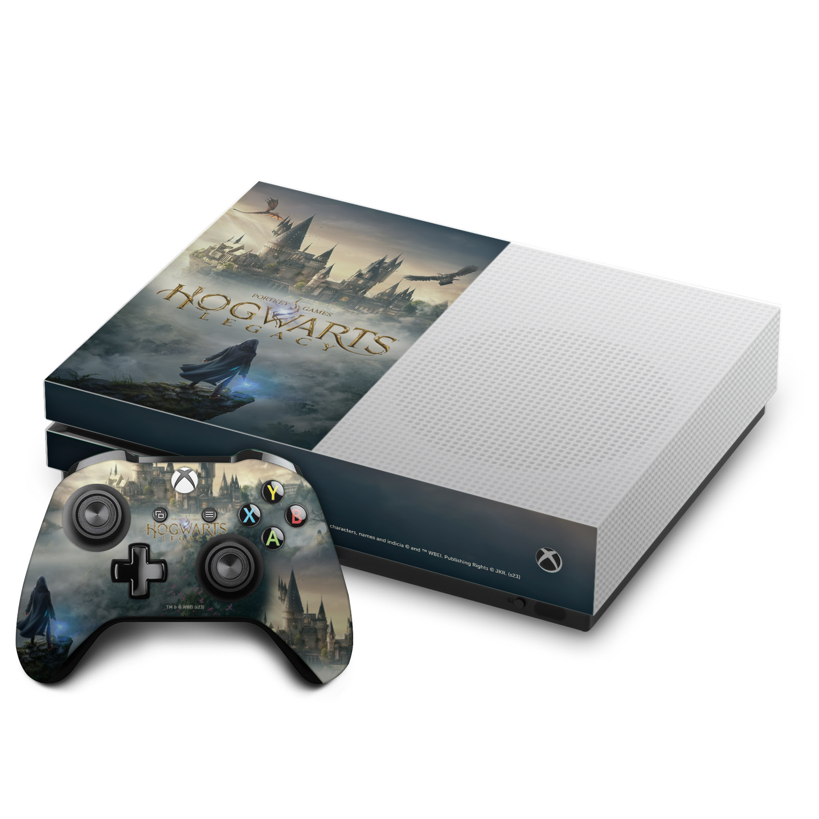 OFFICIAL HOGWARTS LEGACY GRAPHICS VINYL SKIN FOR ONE S CONSOLE & CONTROLLER