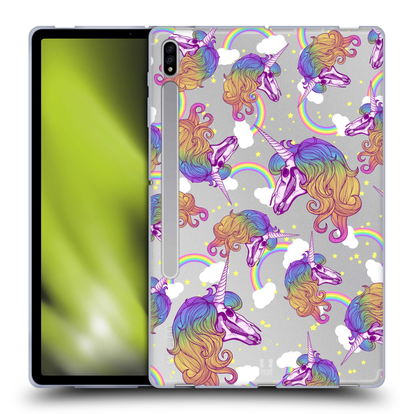 HEAD CASE DESIGNS HORNED SKULLS SOFT GEL CASE FOR SAMSUNG TABLETS 1 - Picture 10 of 10